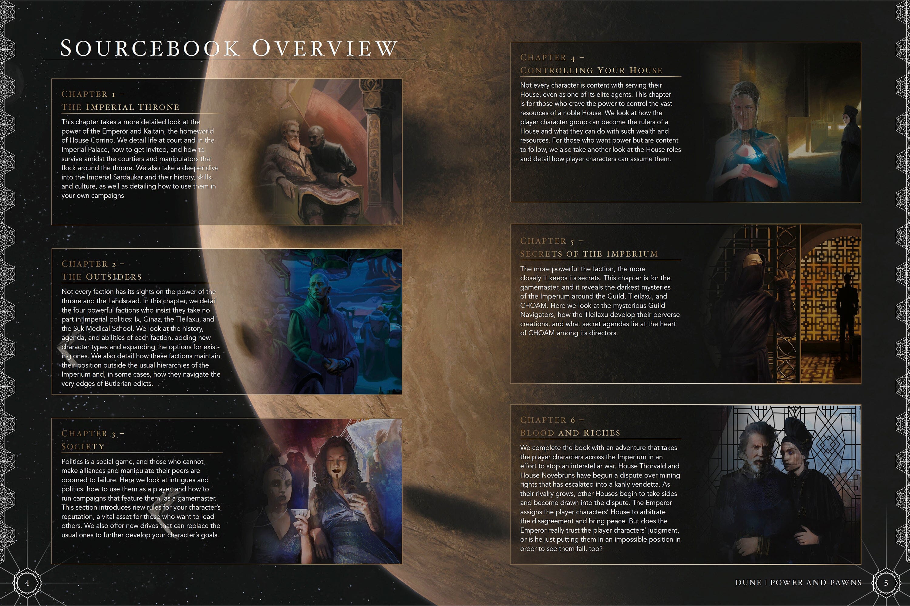Modiphius Dune Power and Pawns Emperor's Court supplemento PDF