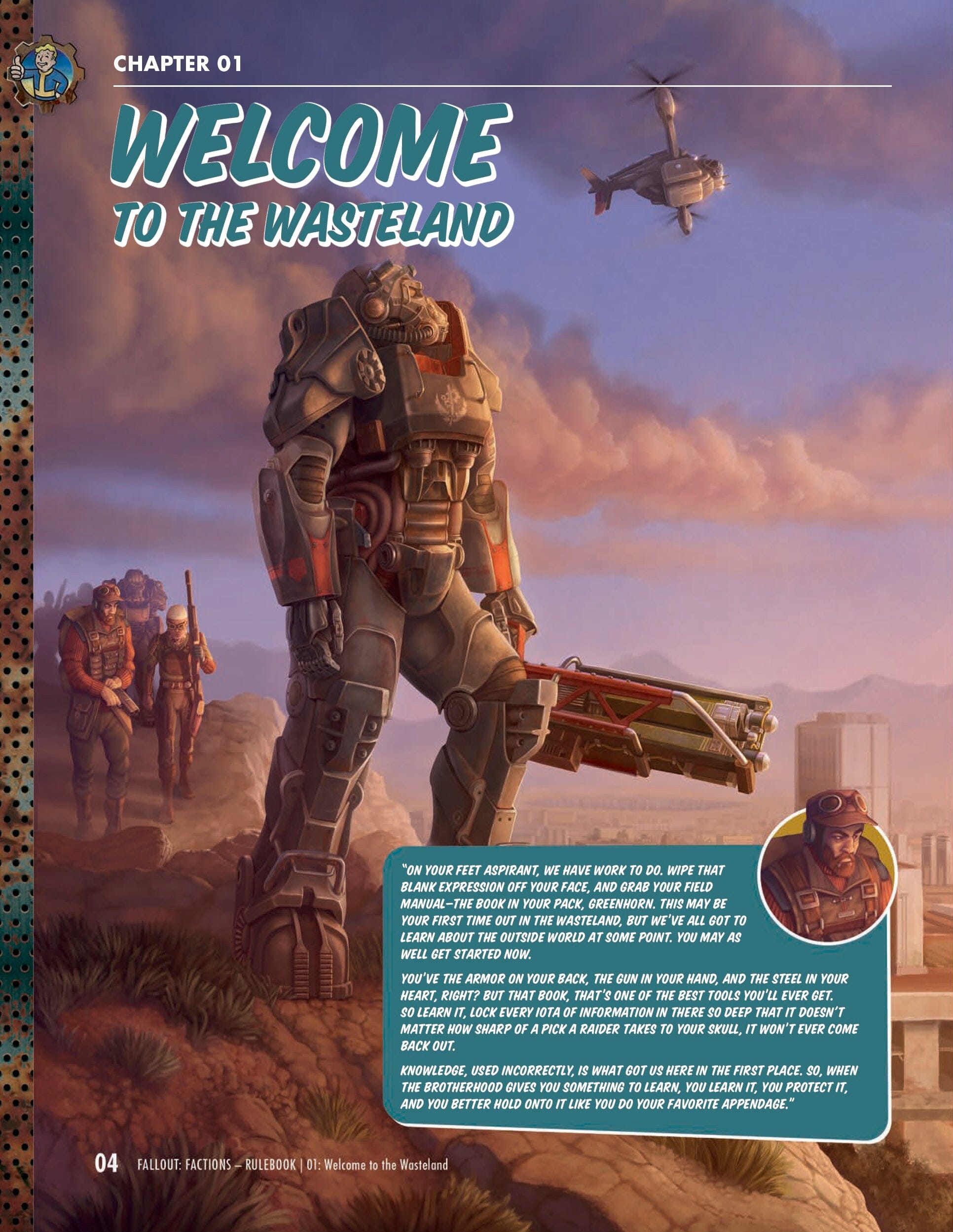 Modiphius Fallout Factions Core Rulebook PDF regolamento skirmish