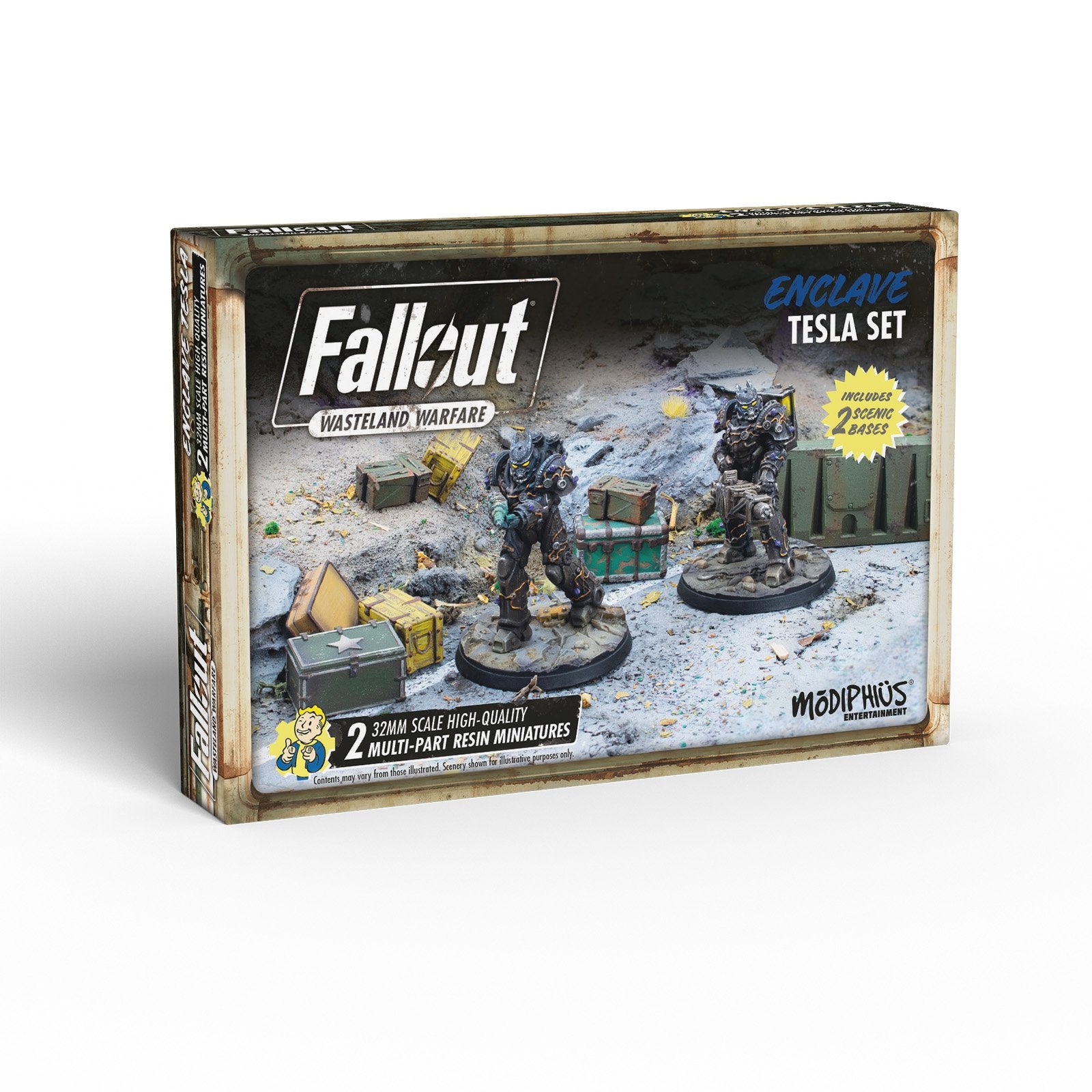 Modiphius Fallout Enclave Tesla Set 2 miniature 32mm