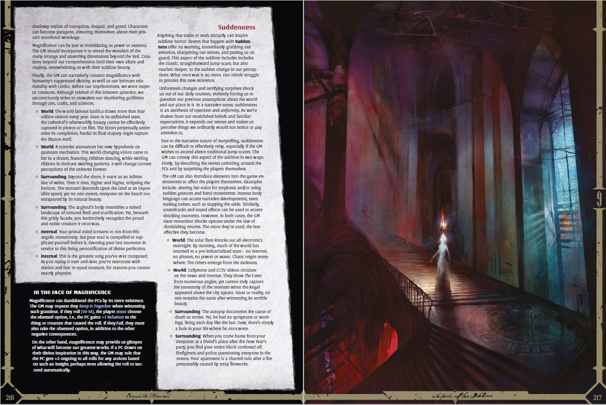 Modiphius KULT Beyond Darkness and Madness manuale master horror