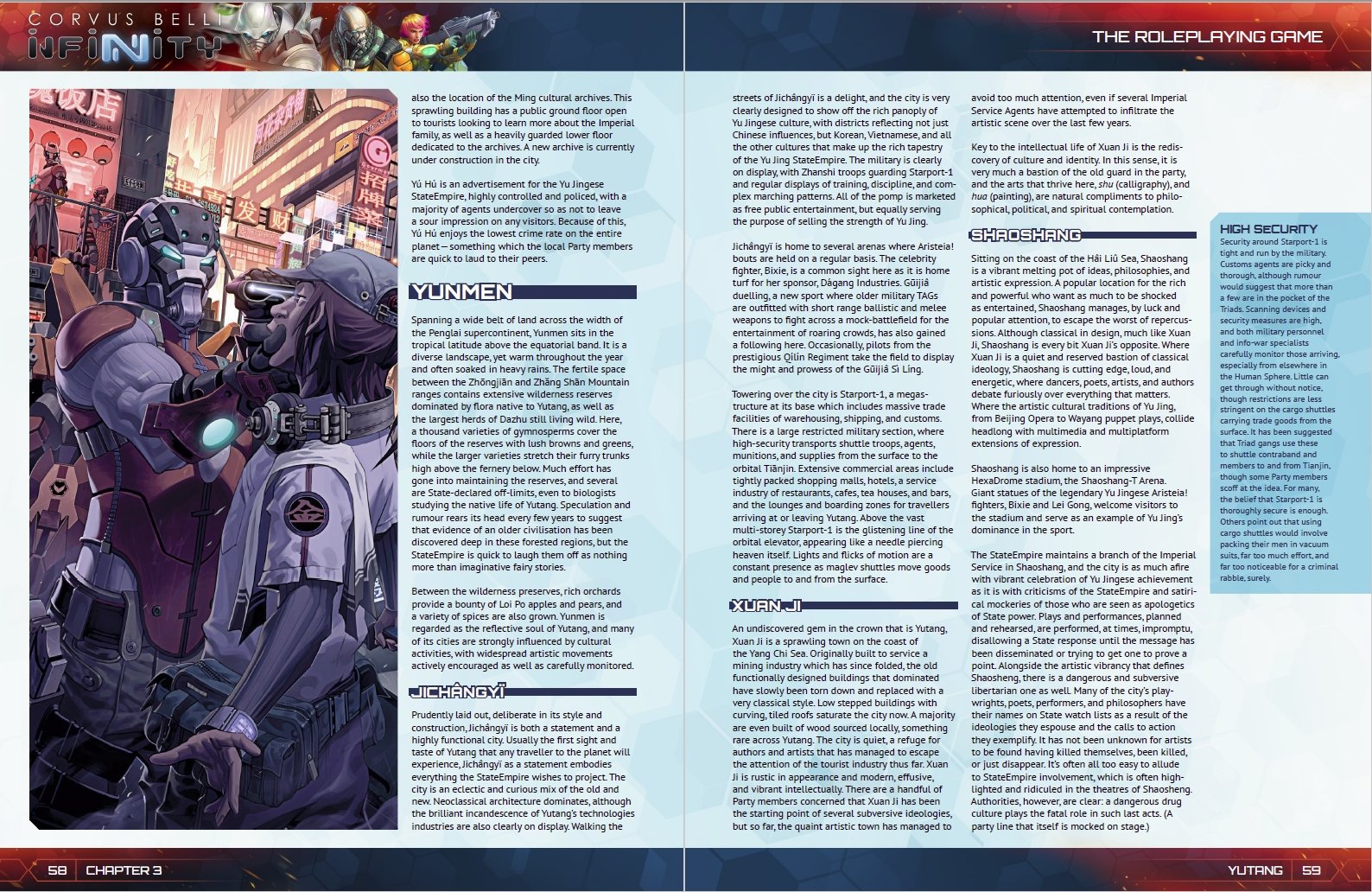 Infinity Yu Jing supplemento GDR libro StatoImpero