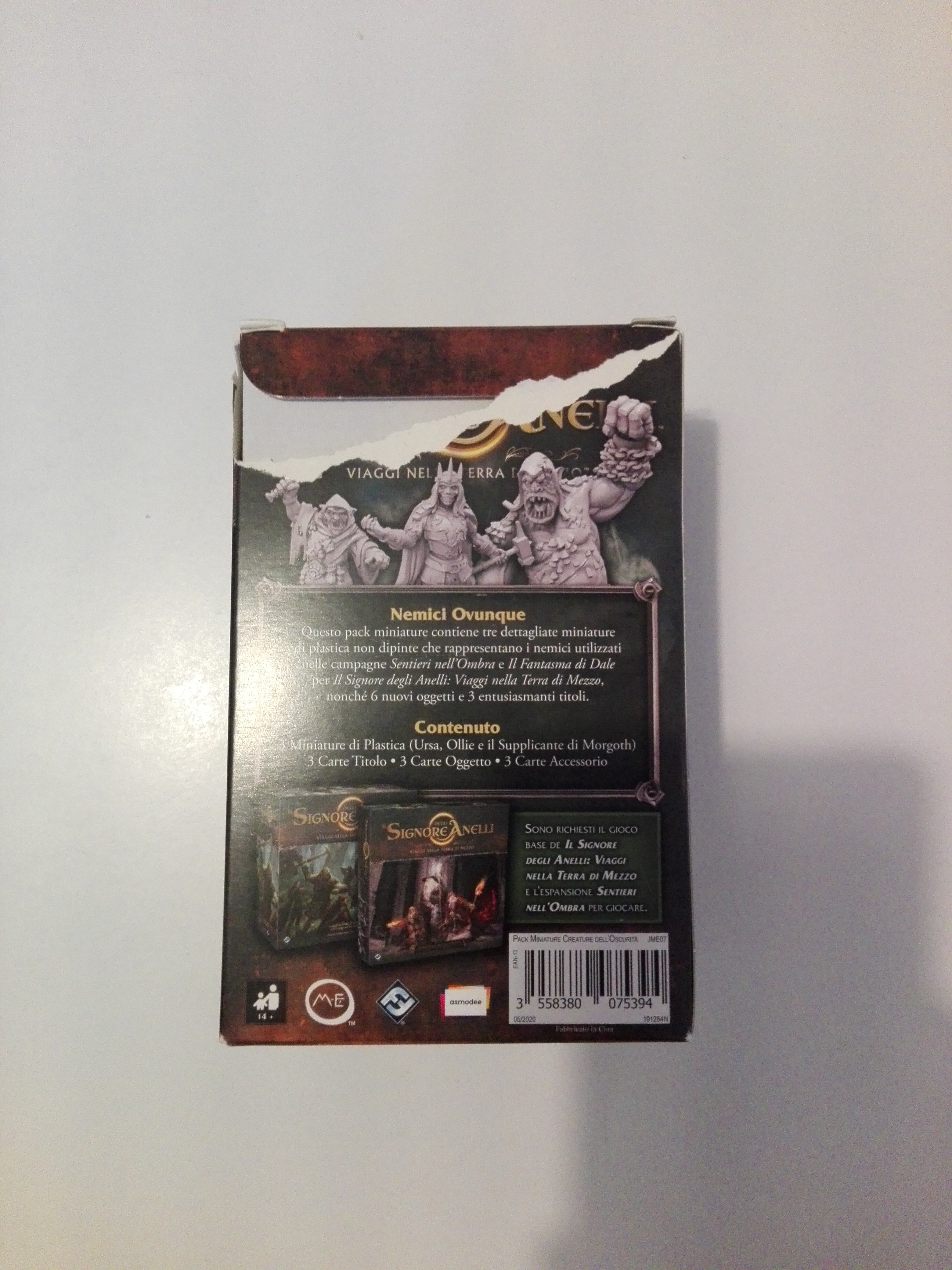 Asmodee Viaggi nella Terra di Mezzo Creature dell'Oscurità espansione italiano