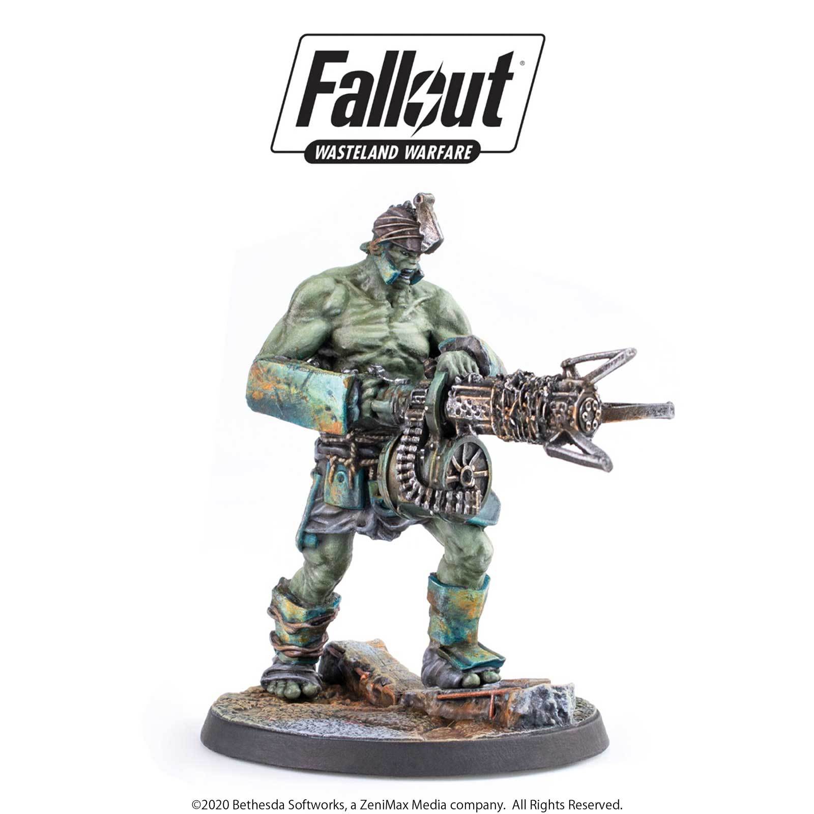 Fallout Wasteland Warfare Super Mutants Overlord and Fist 2 miniature