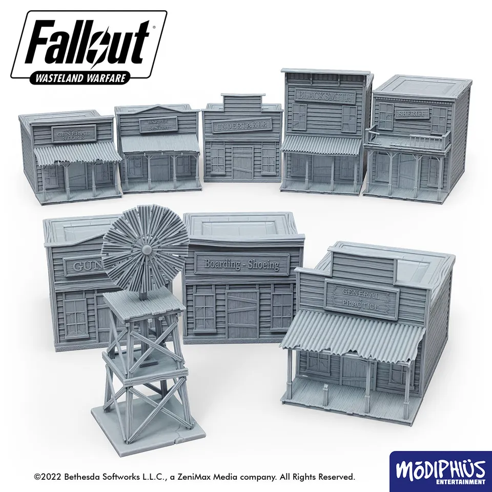 Fallout Wasteland Warfare Dry Rock Gulch Buildings File STL
