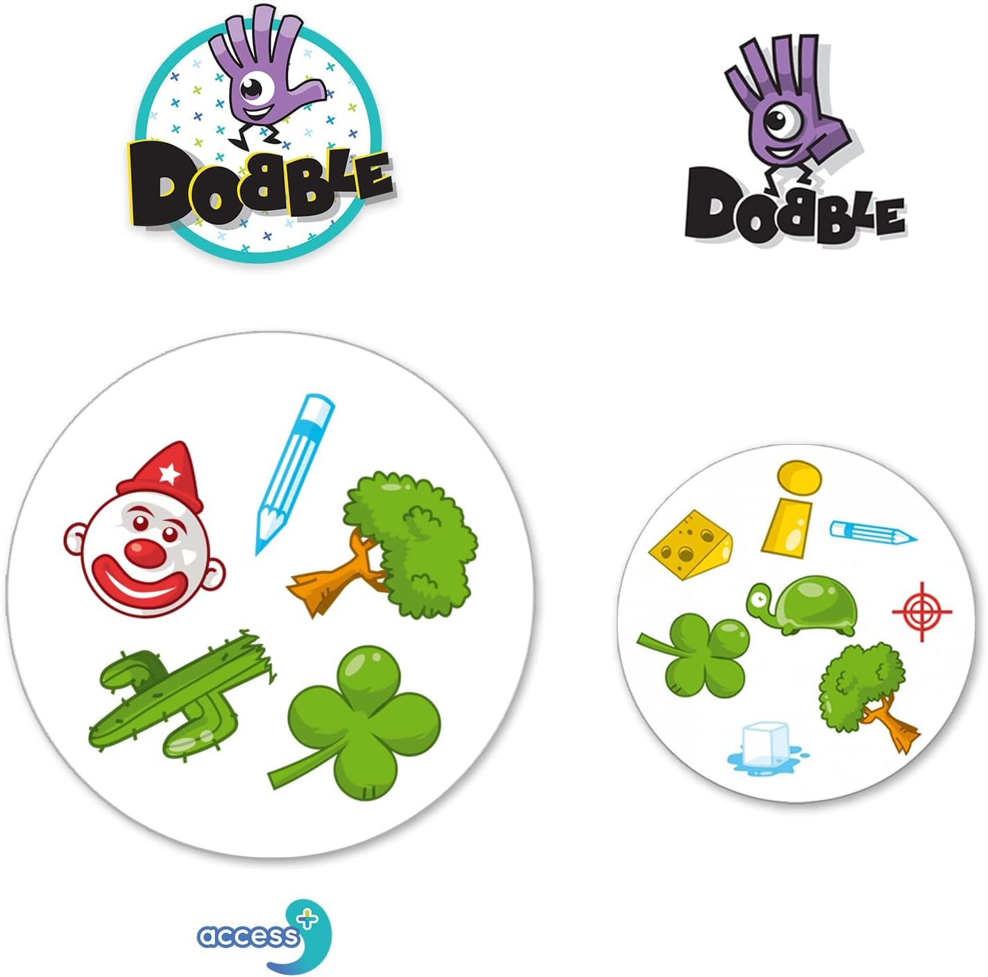Asmodee Dobble Access+ gioco di osservazione carte grandi