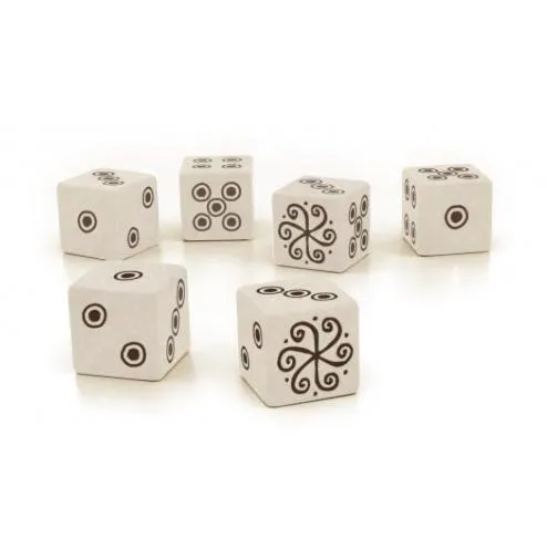 Vaesen Nordic Horror RPG set 6 dadi D6 16 mm incisi