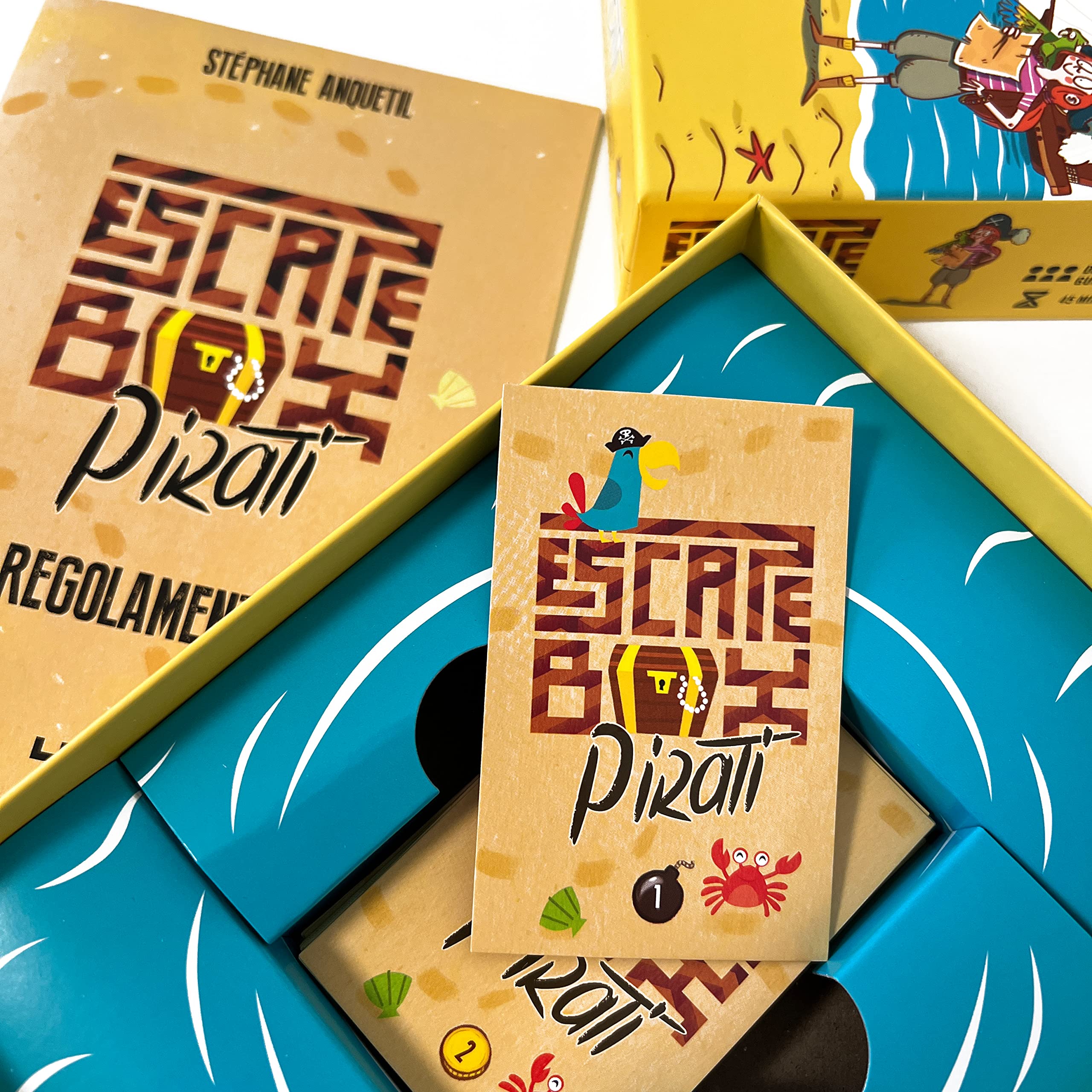 Asmodee Escape Box Pirati gioco scatola 2-5 giocatori 45 min