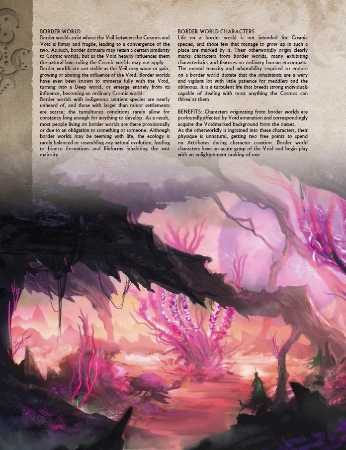 Modiphius Black Void Core Book manuale GDR PDF dark fantasy