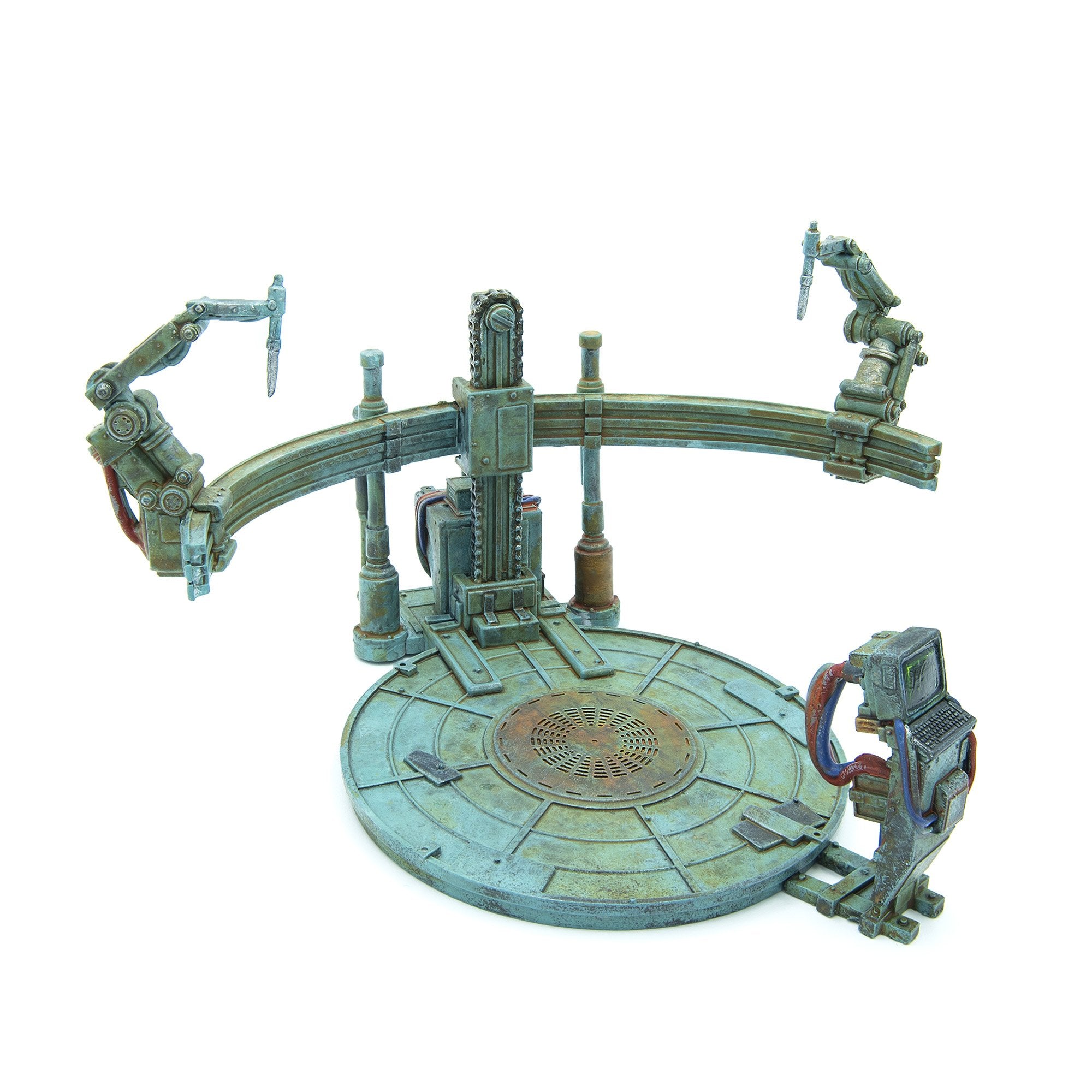 Fallout Wasteland Warfare Robot Work Bench scenico resina
