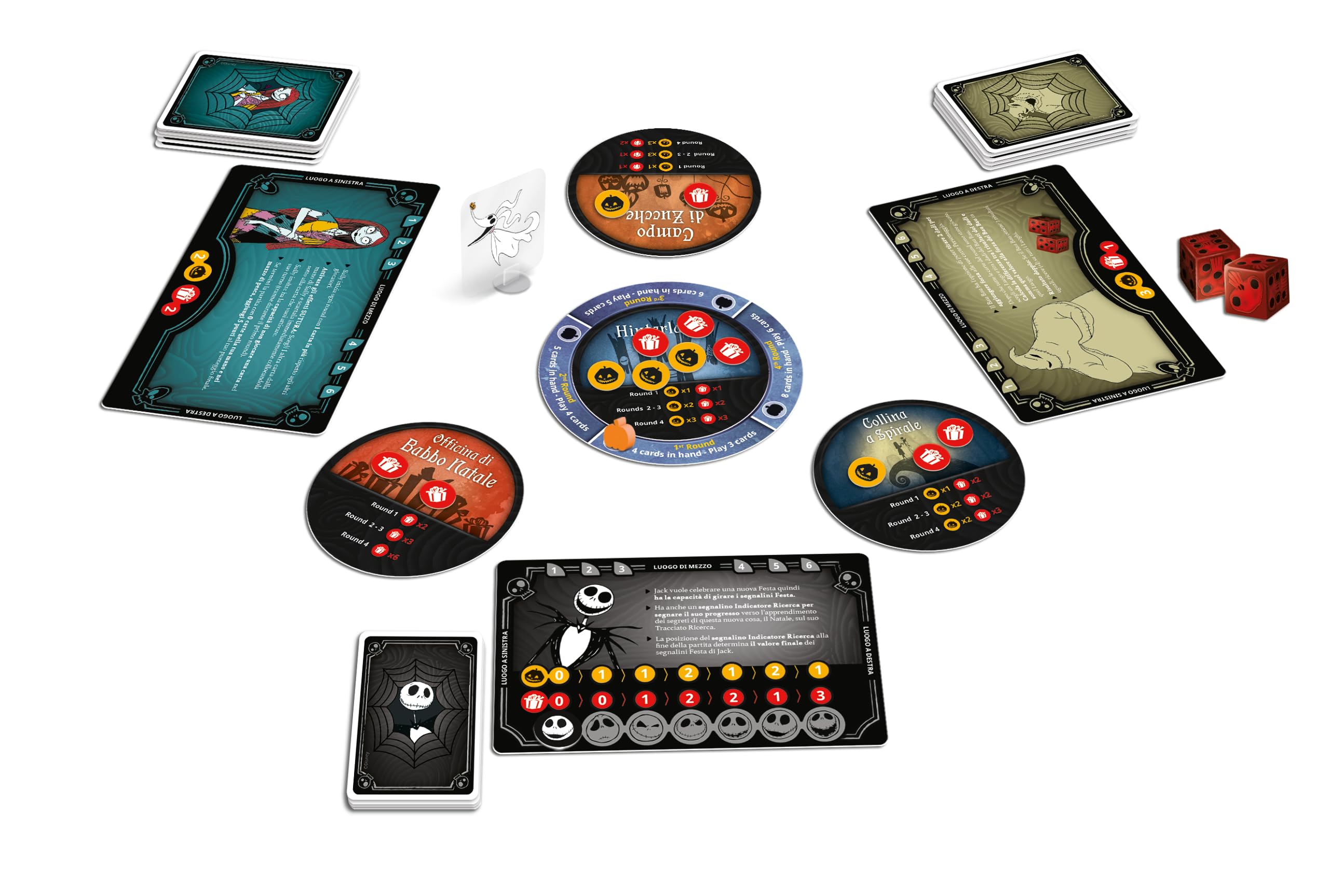 Asmodee Nightmare Before Christmas gioco di carte strategia 2-6