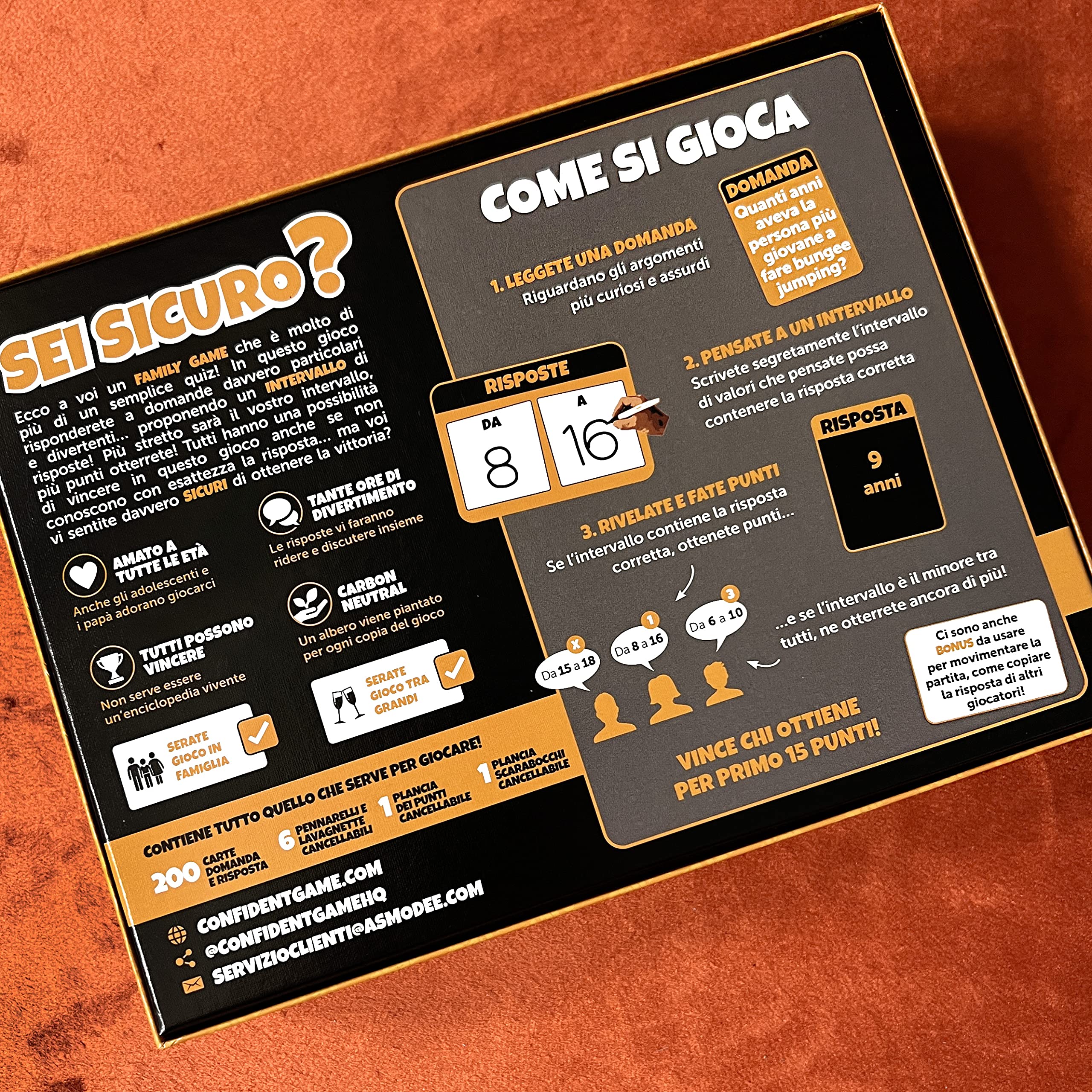 Asmodee Party Games Sei Sicuro? quiz 2-24 giocatori italiano