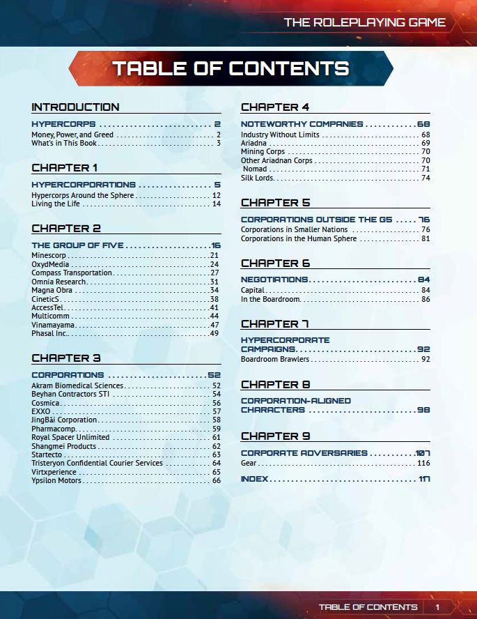 Modiphius Infinity Hypercorps manuale GDR cartaceo