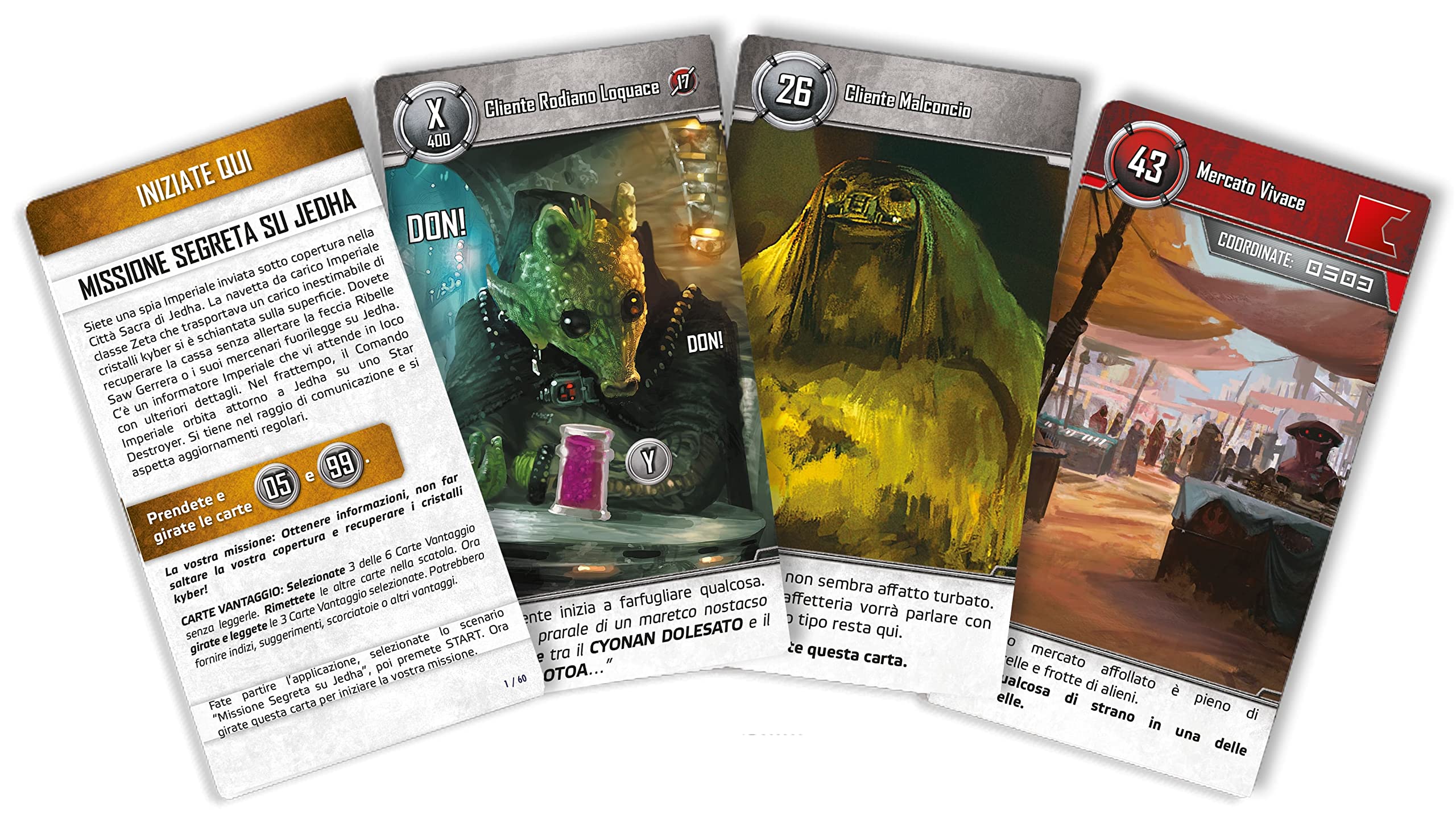Asmodee Unlock! Star Wars escape room gioco carte italiano 1-6 giocatori