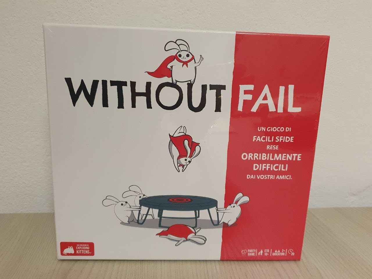 Asmodee Without Fail Exploding Kittens party game sfide 2+ giocatori