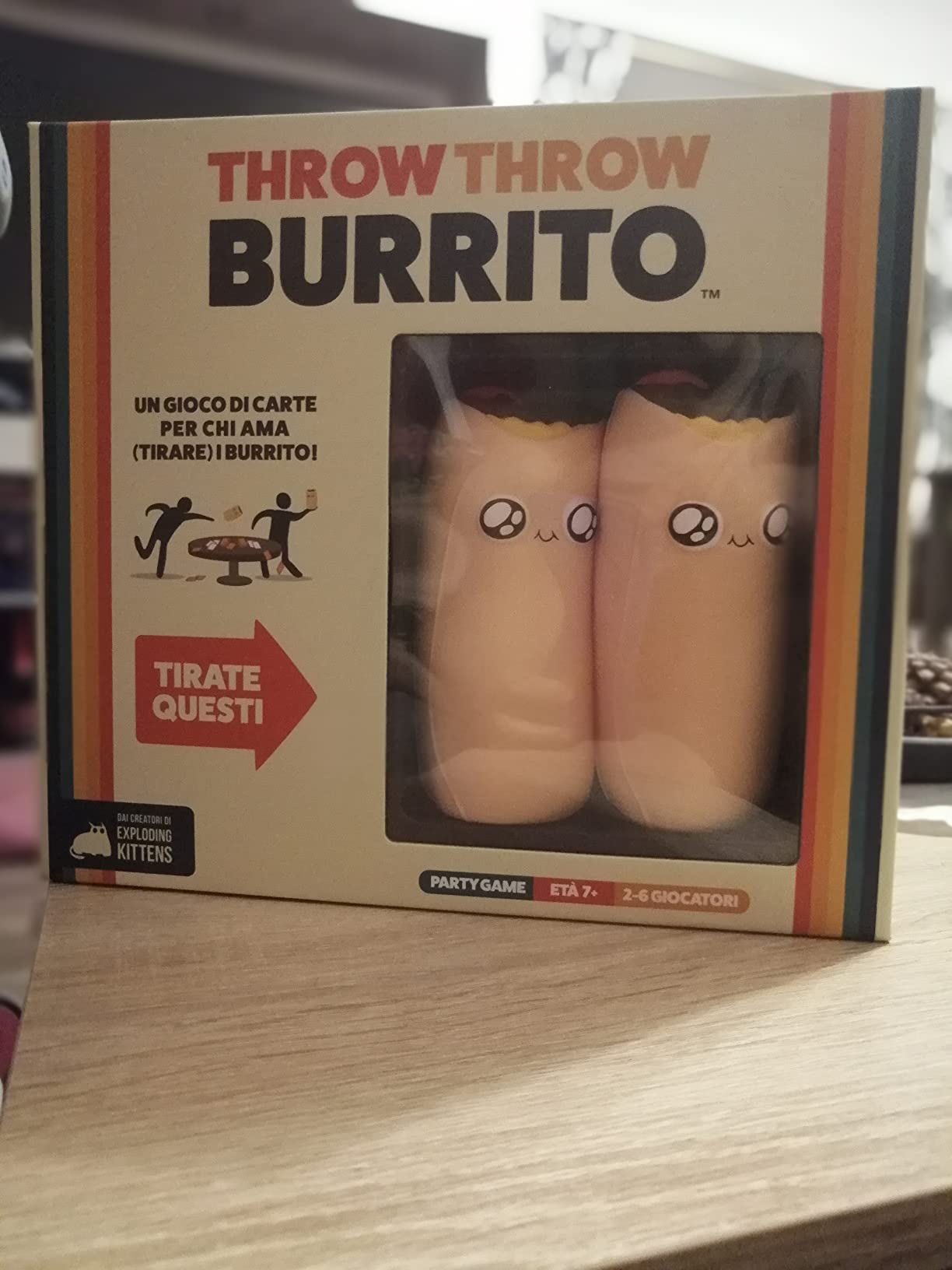 Asmodee Throw Throw Burrito party game carte 2-6 giocatori