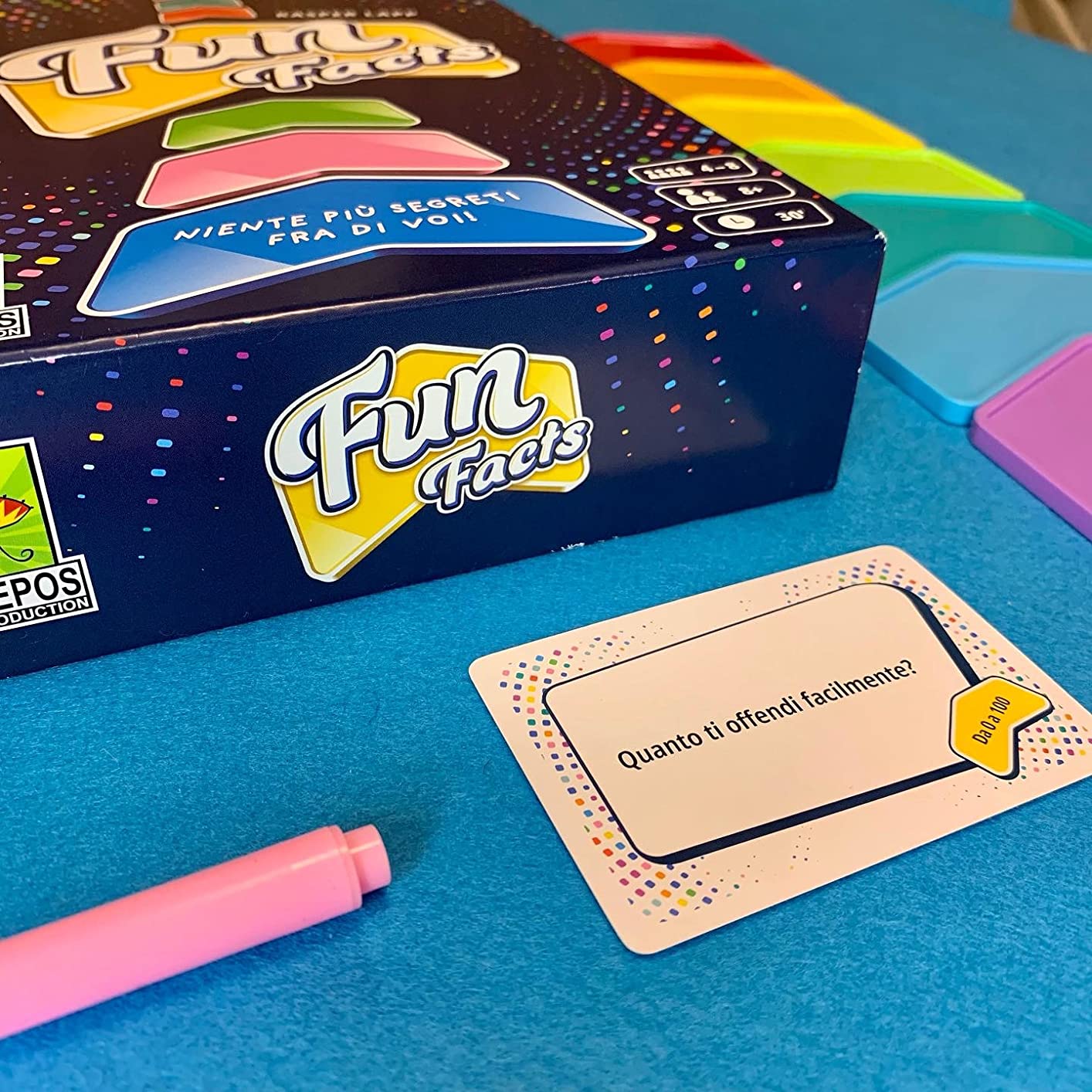 Asmodee Fun Facts gioco da tavolo collaborativo 4-8 giocatori