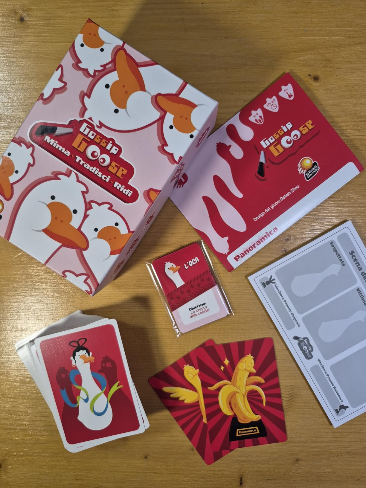 Asmodee Gossip Goose carte da gioco bluff 5-9 giocatori