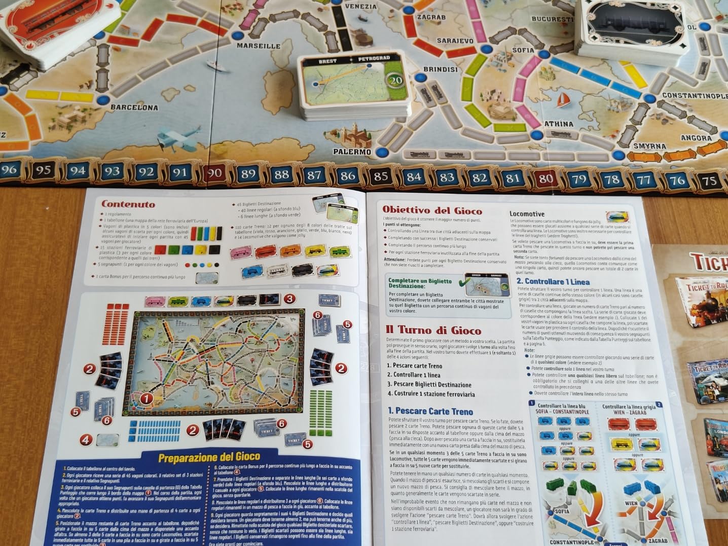 Asmodee Ticket to Ride Europa Nuova Gioco da Tavolo 2-5 Giocatori