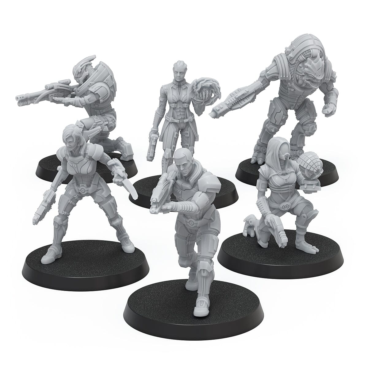 Modiphius Mass Effect Heroes Normandy Alpha miniature resina