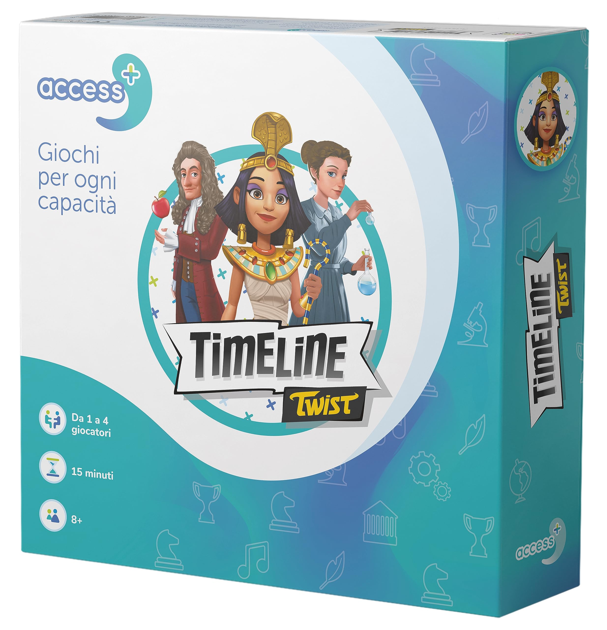 Asmodee Dobble Access+ gioco di osservazione carte grandi
