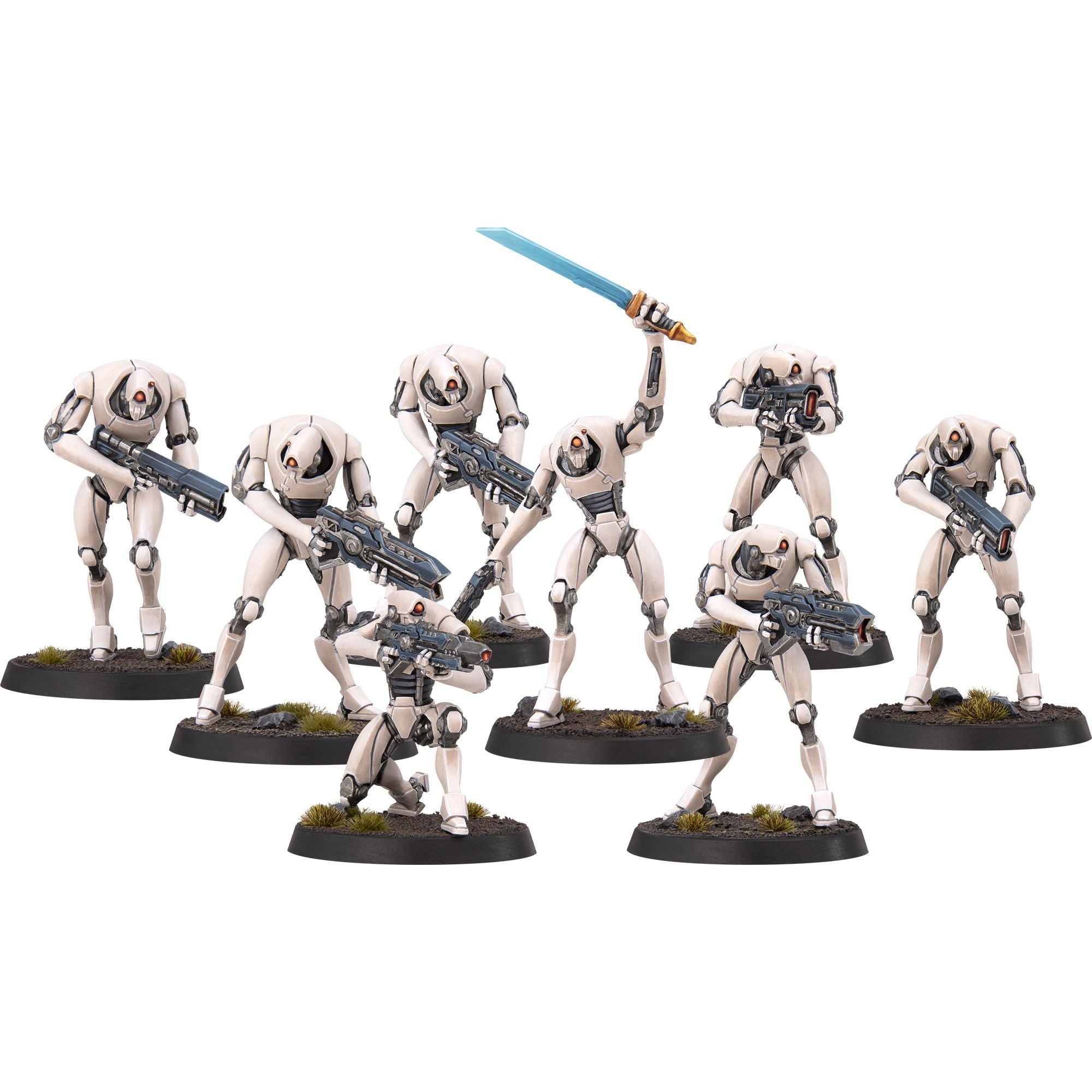 Five Parsecs Soulless miniature resina 32mm set 8 pezzi