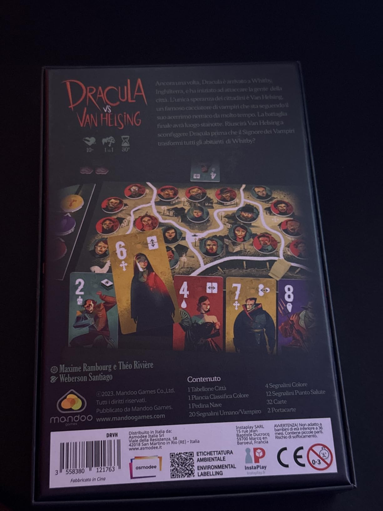 Asmodee Dracula vs Van Helsing gioco strategico 2 giocatori