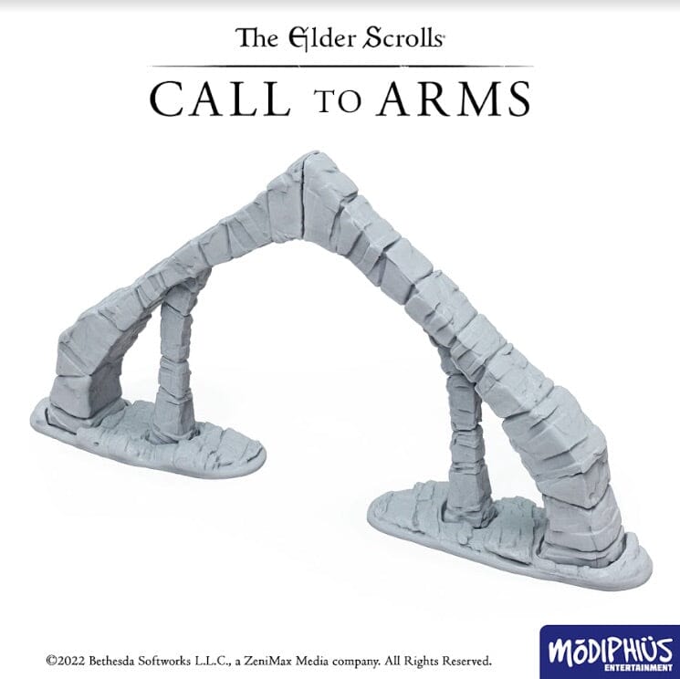 Modiphius Elder Scrolls Call to Arms Nord Tomb Arches terreno STL