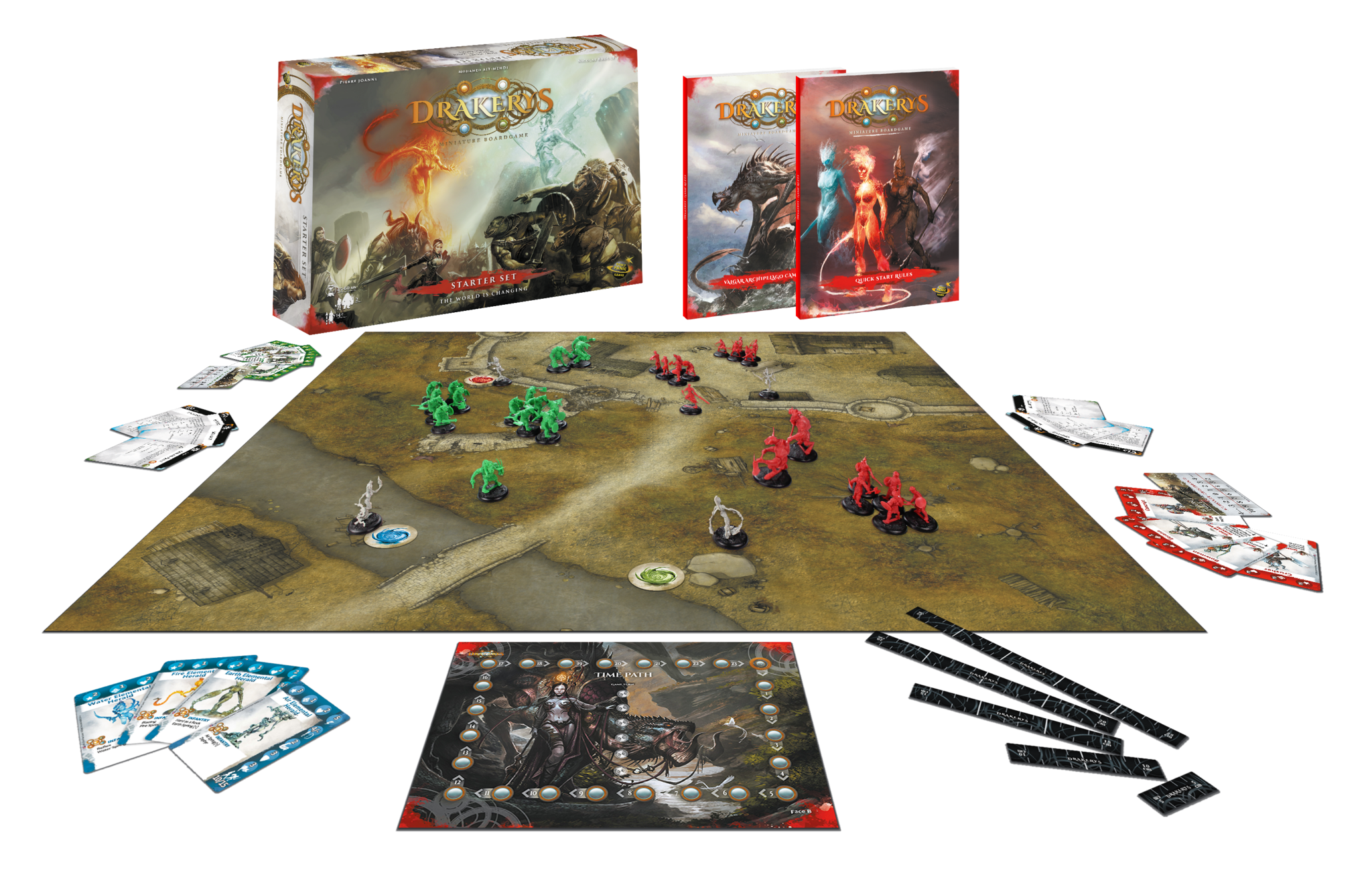 Modiphius Drakerys Ashral Orcs vs Irosia starter set miniature
