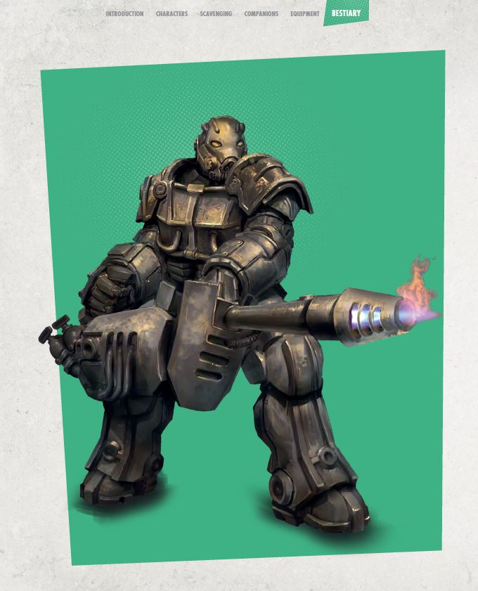 Modiphius Fallout Wanderers Guide Book gioco di ruolo PDF