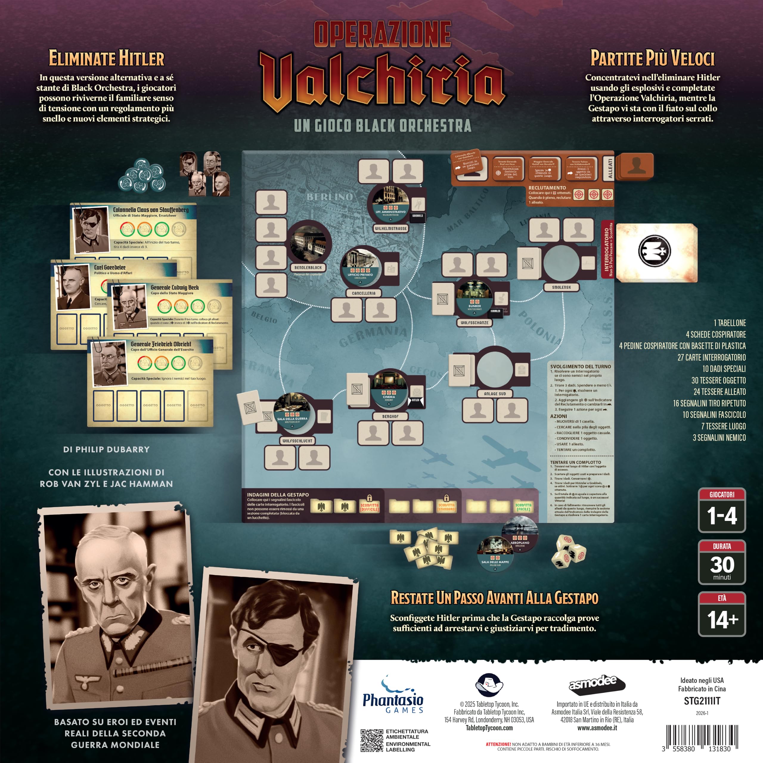 Asmodee Classic Operazione Valchiria gioco da tavolo 1-4