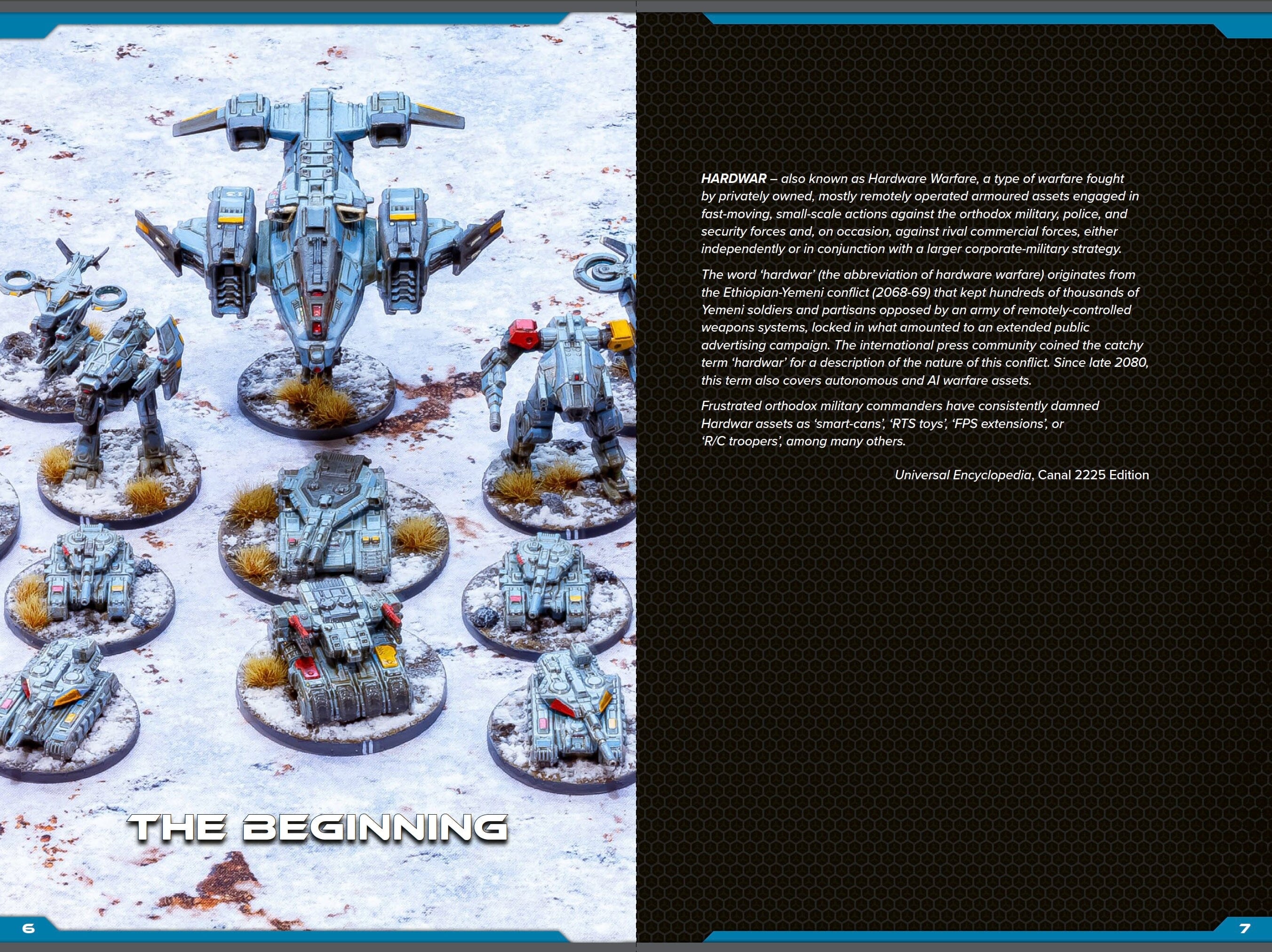 Modiphius Hardwar Rulebook manuale wargame miniature 6mm