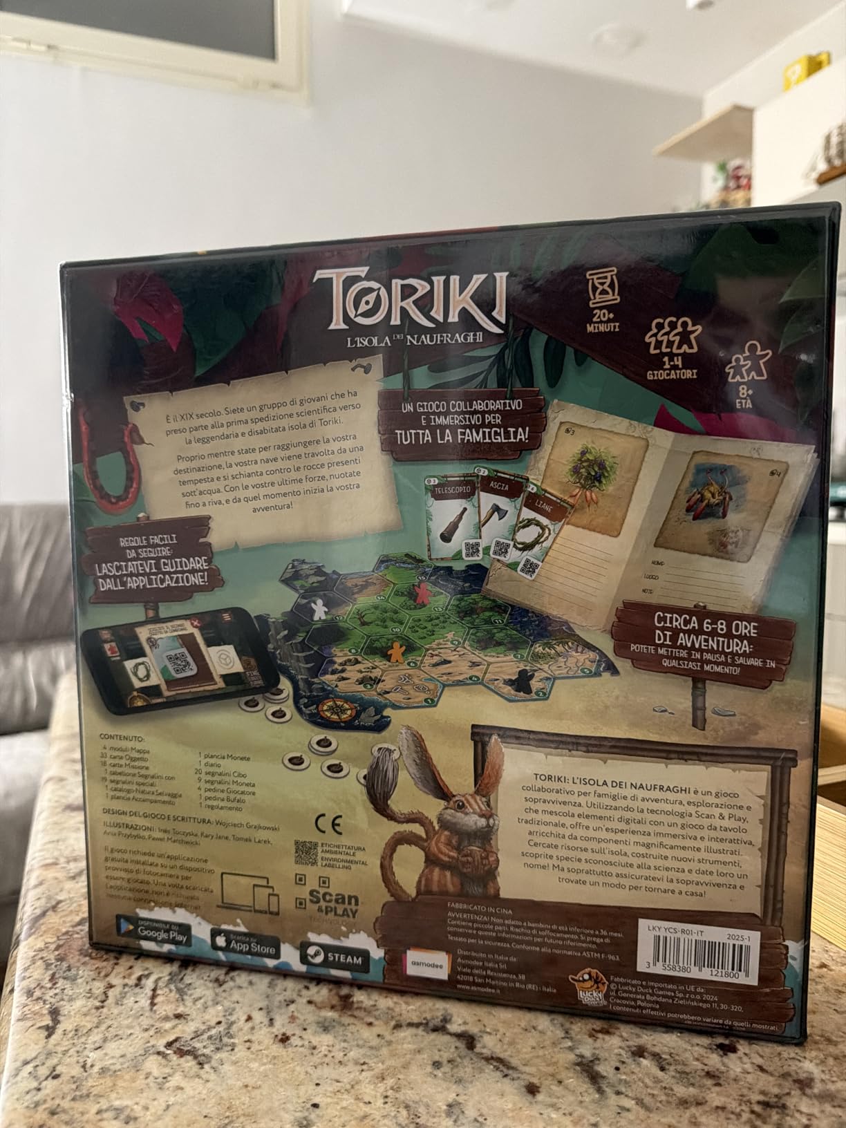 Asmodee Toriki L'Isola dei Naufraghi gioco tavolo cooperativo 1-4