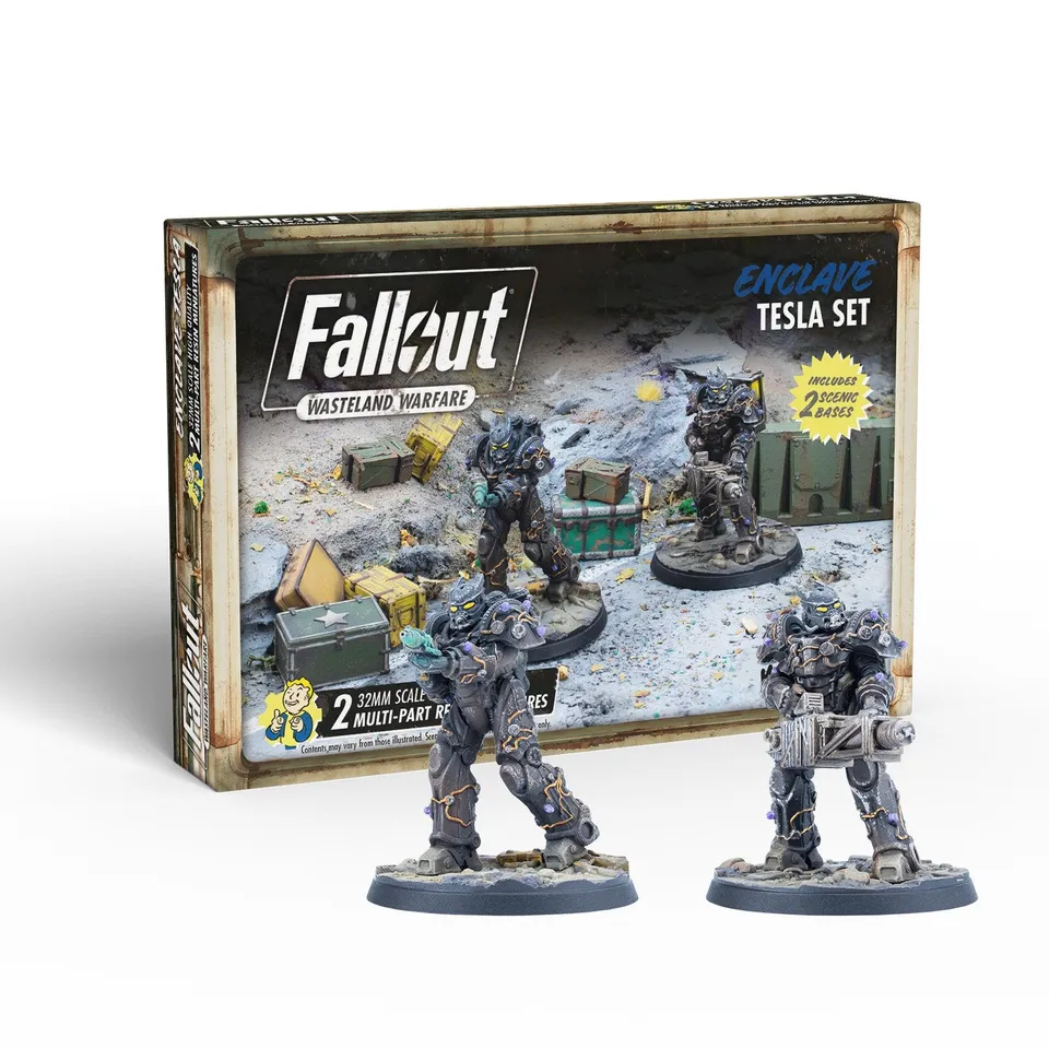 Modiphius Fallout Enclave Tesla Set 2 miniature 32mm