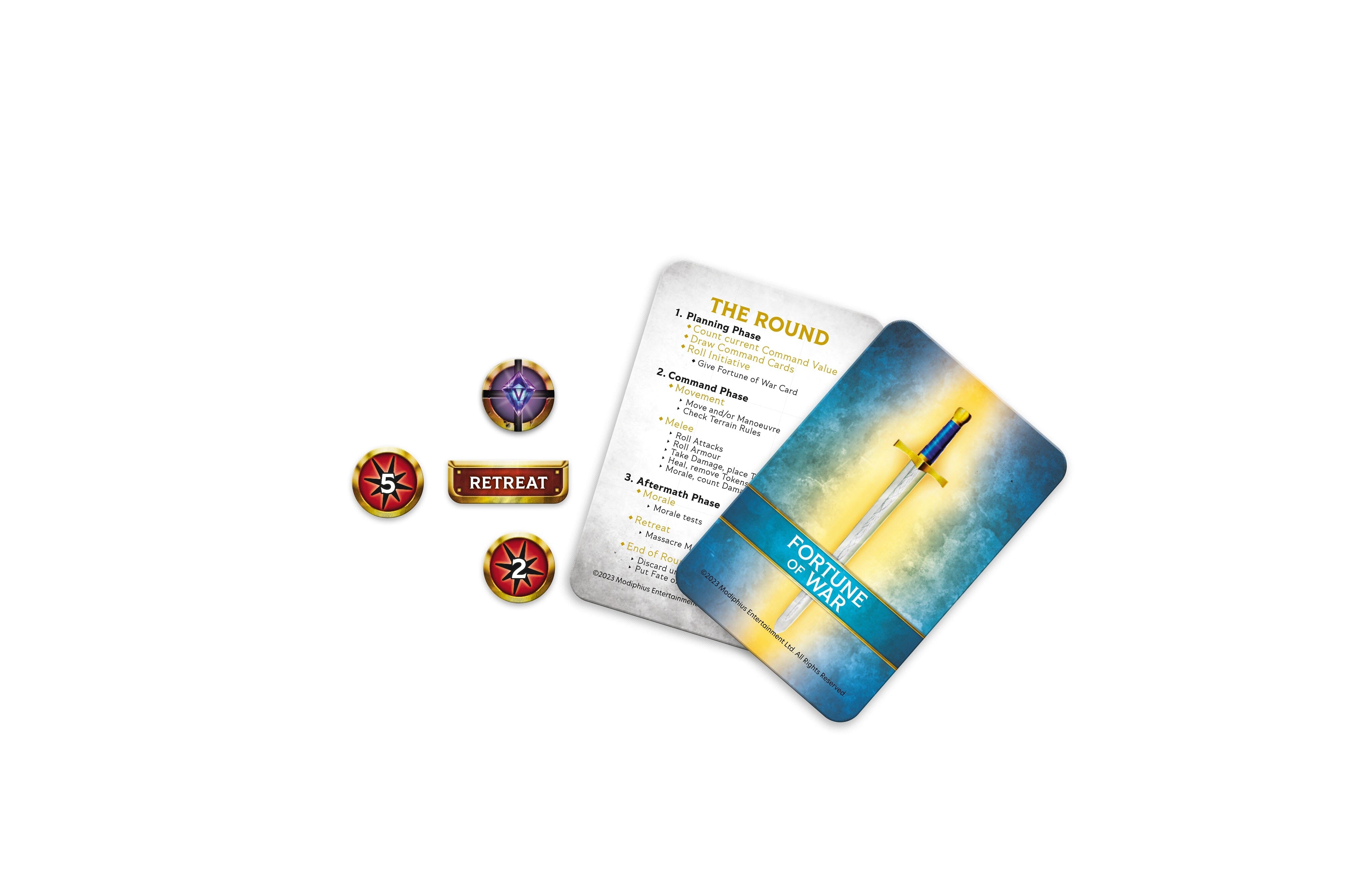Modiphius Mythic Commander Manuale Base wargame 2 giocatori