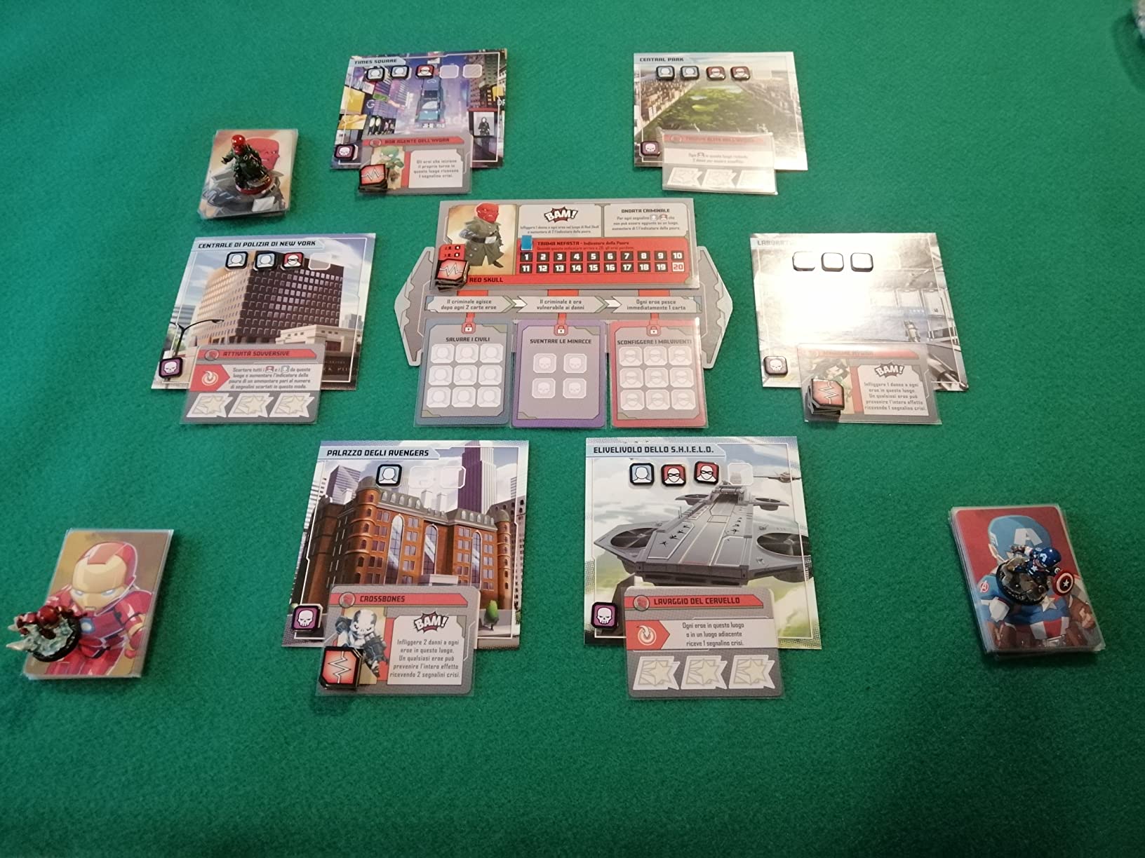Marvel United gioco base collaborativo miniature 1-4 giocatori ITA