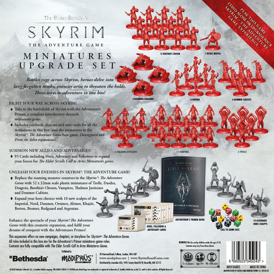 Modiphius Skyrim Adventure Game Miniatures Upgrade Miniature