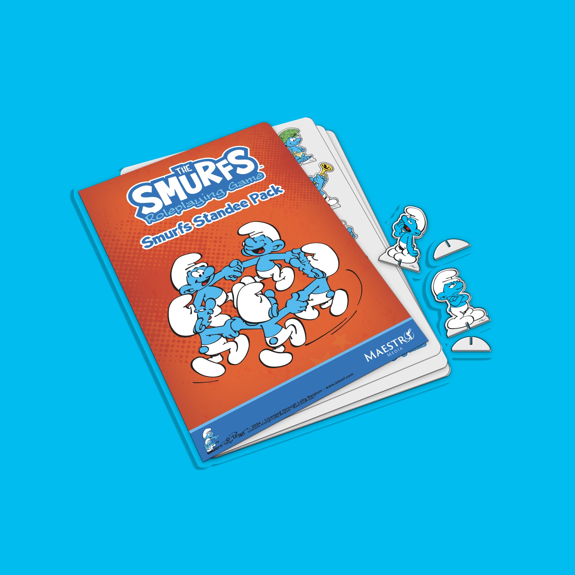 Maestro Media The Smurfs RPG Standee Pack 5 fogli Puffi