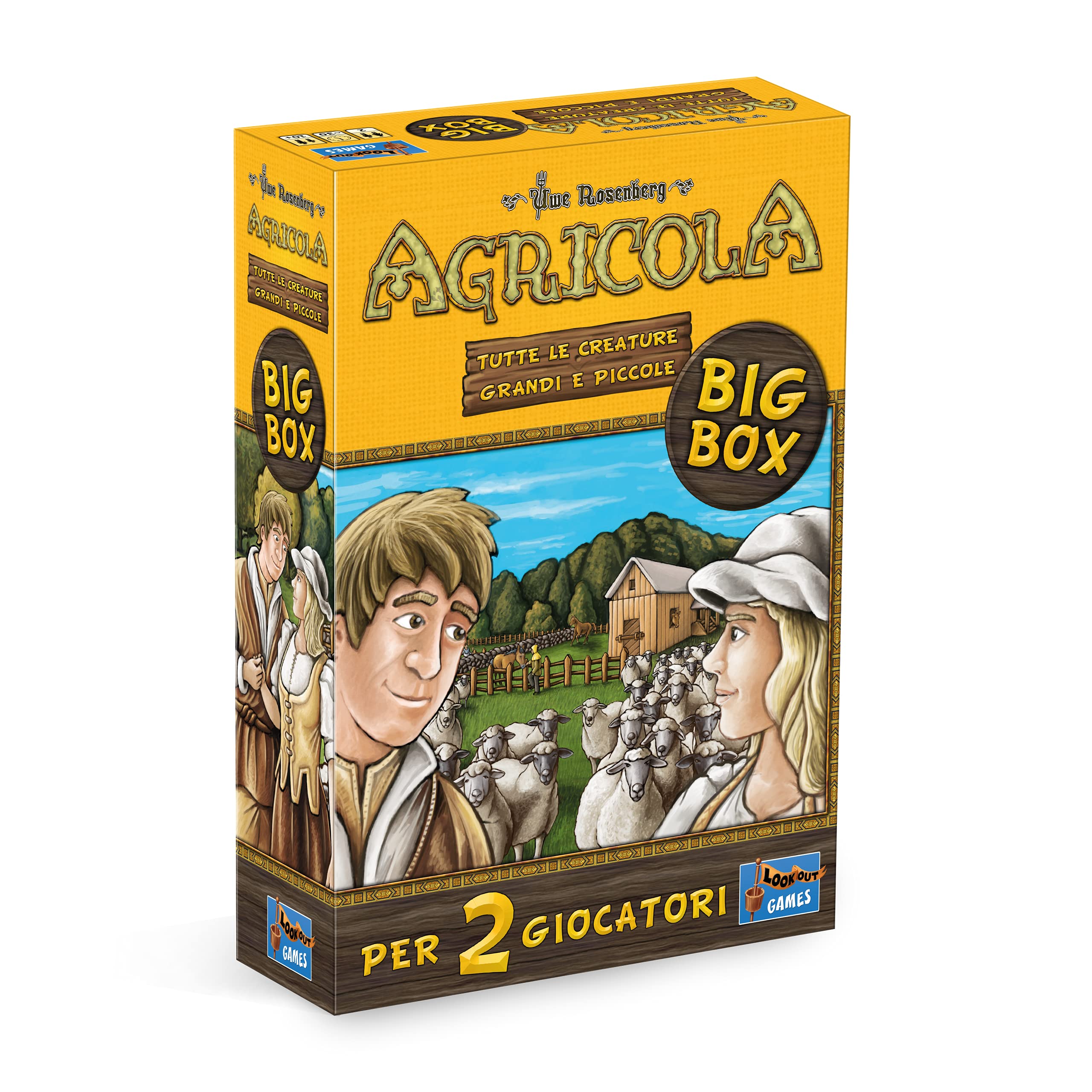 Asmodee Agricola Tutte Creature gioco 2 giocatori Big Box 30 min