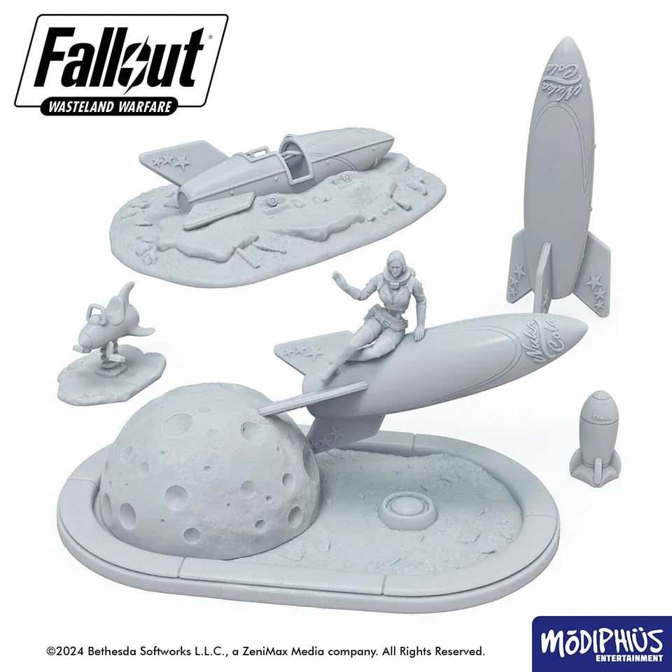 Modiphius Fallout Wasteland Warfare Galactic Zone terreno STL