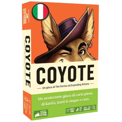 Asmodee Coyote carte party game edizione italiana 3-8 giocatori