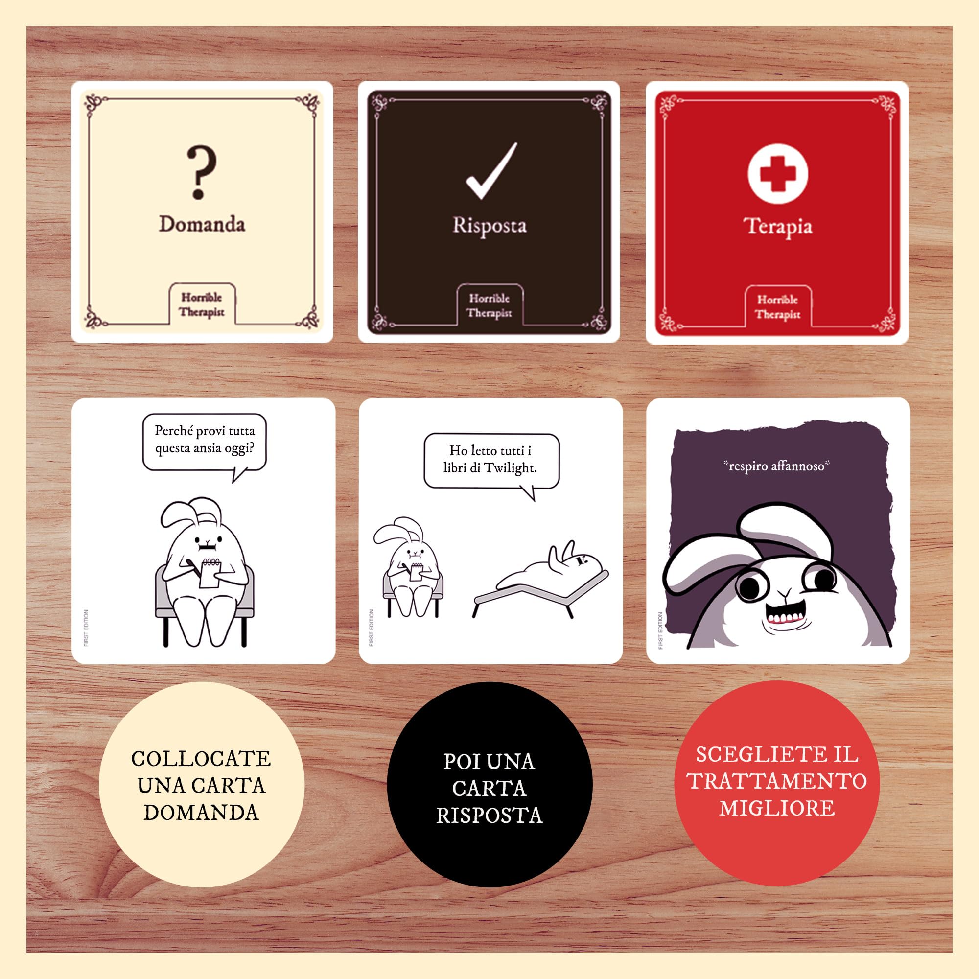 Asmodee Party Games Horrible Therapist gioco carte adulti 18+