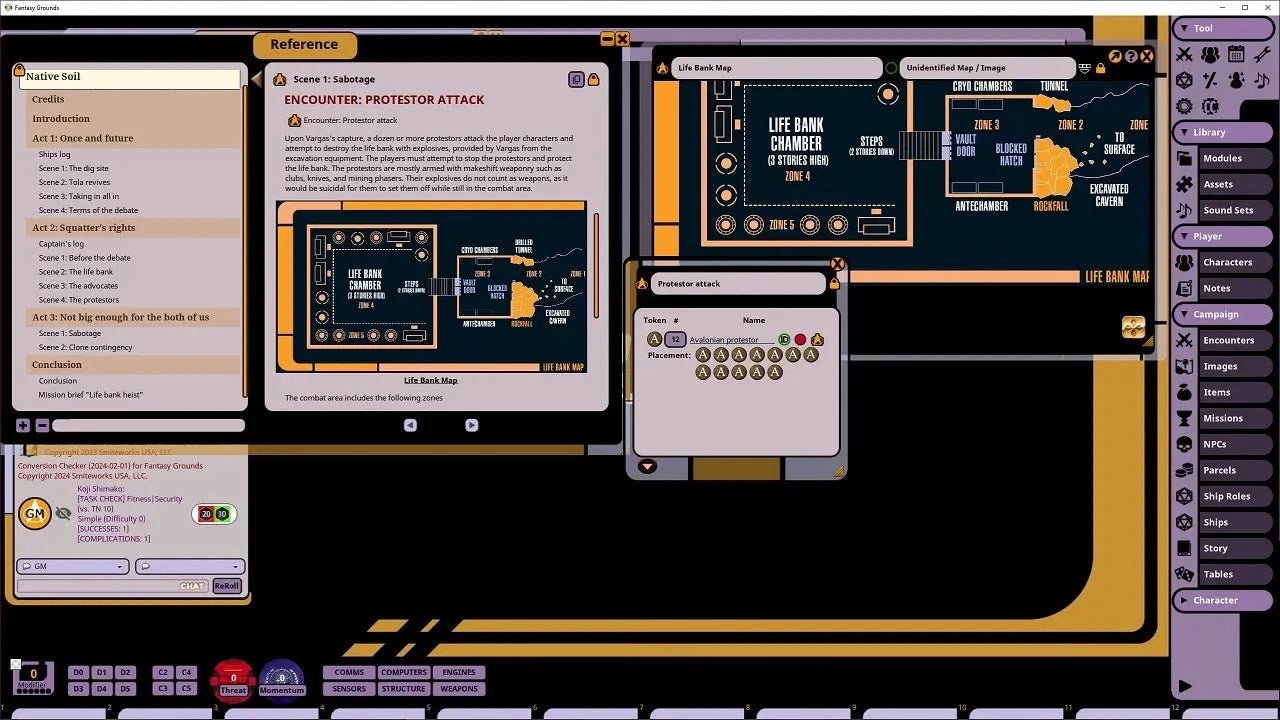 Star Trek Adventures Native Soil Modulo Fantasy Grounds VTT