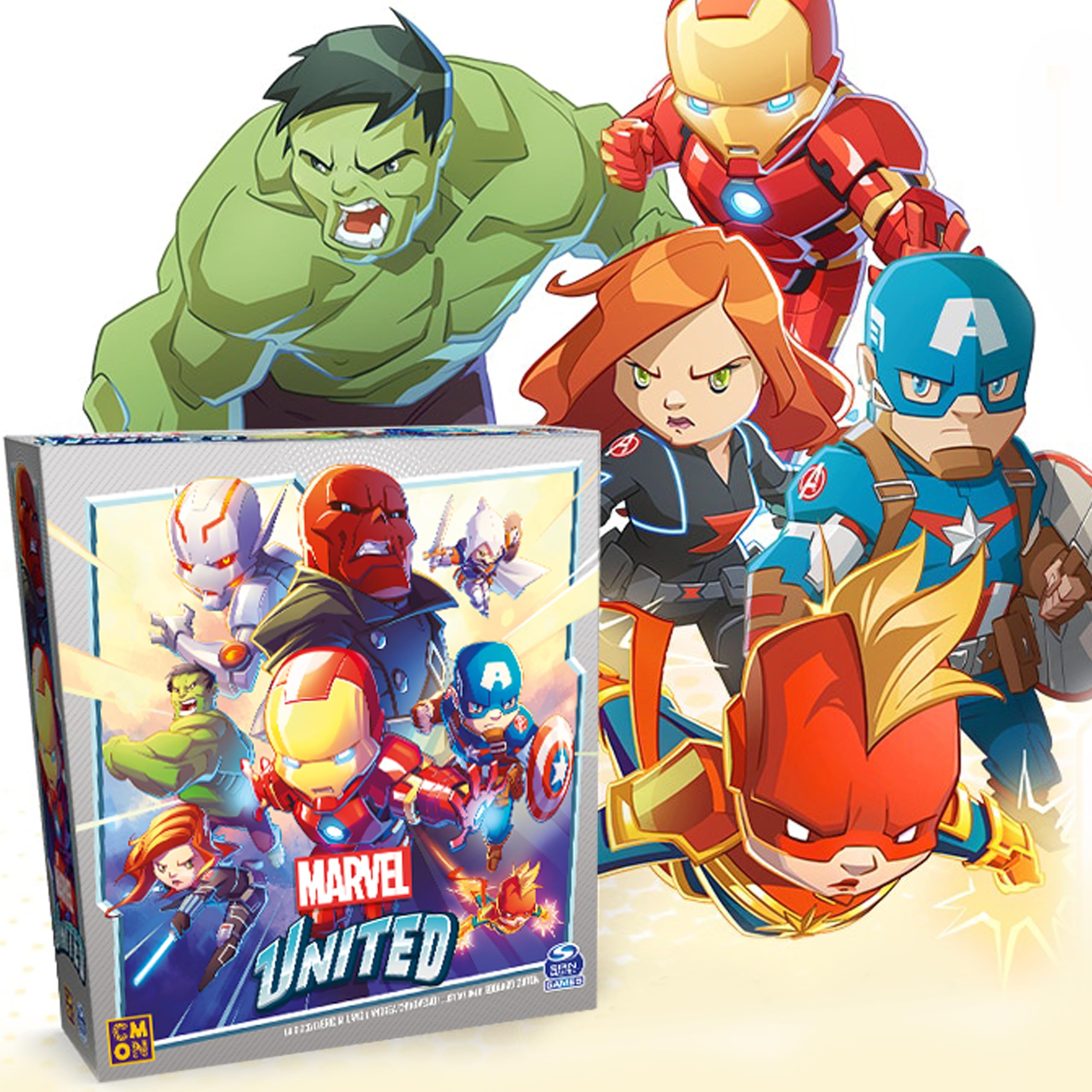 Marvel United gioco base collaborativo miniature 1-4 giocatori ITA