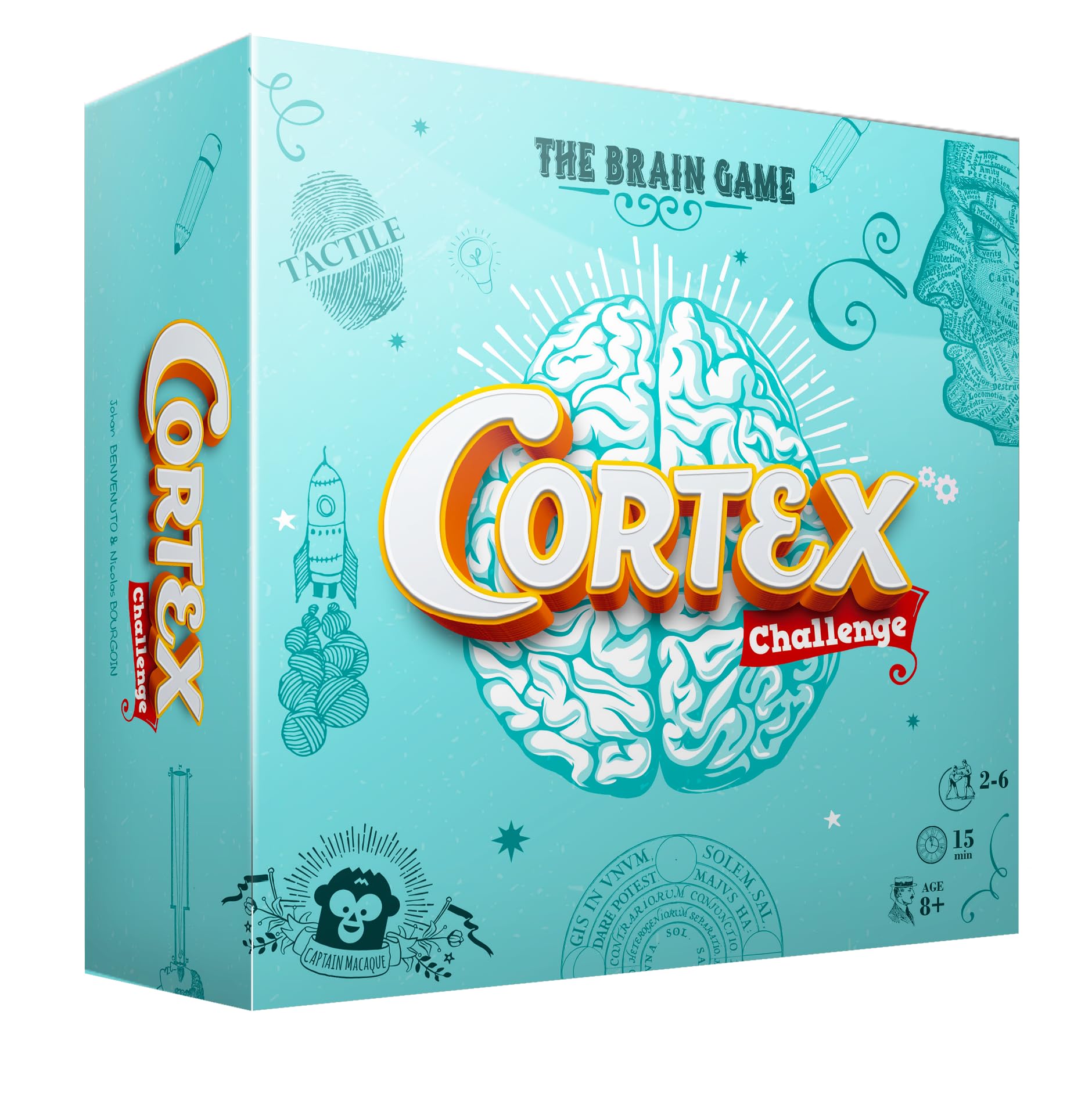 Asmodee Cortex Challenge Azzurro gioco carte cervello 2-6