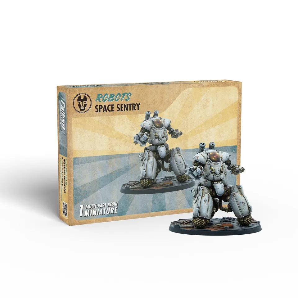 Modiphius Fallout Wasteland Warfare Space Sentry miniatura 32mm