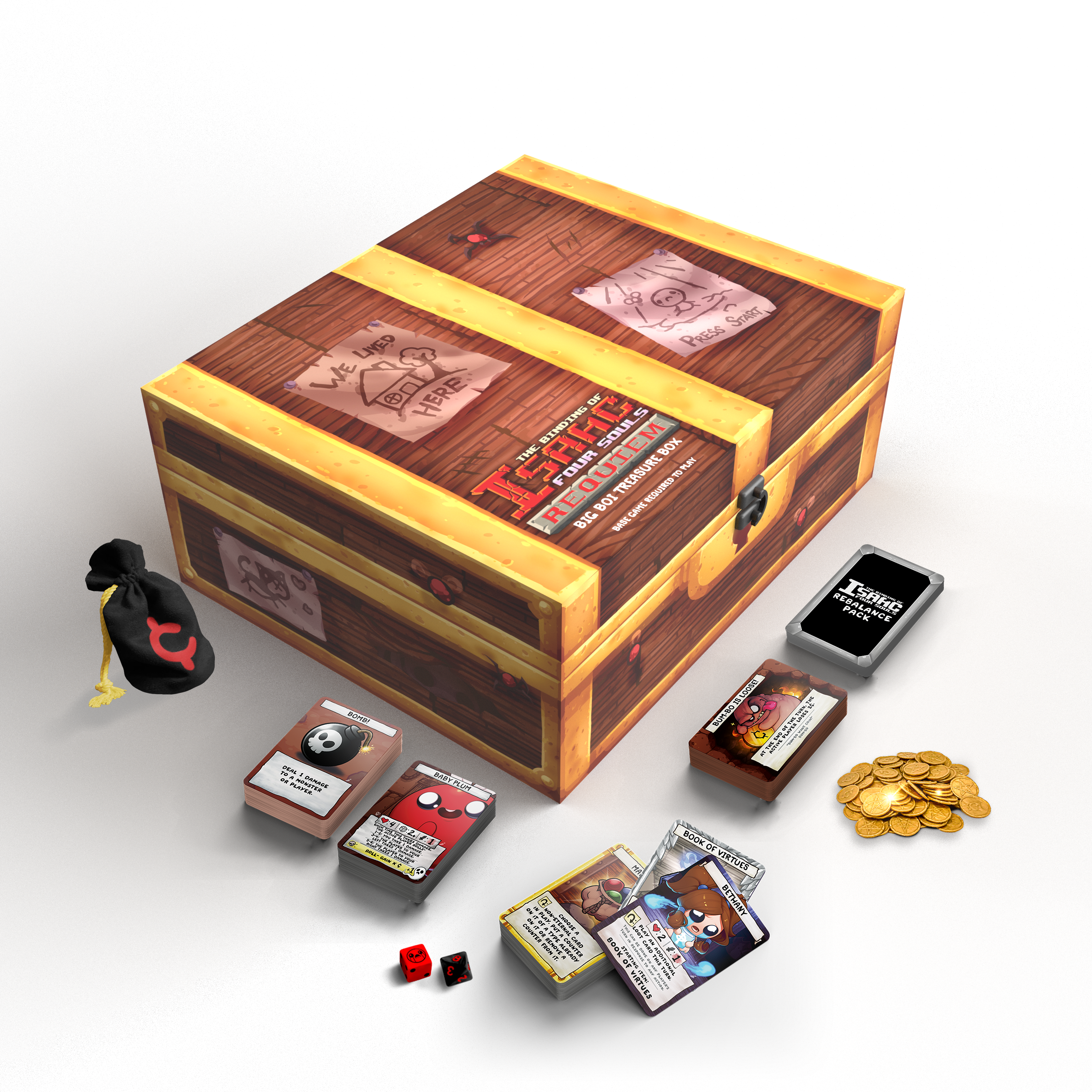 Binding of Isaac Four Souls Big Boi Box gioco carte spagnolo