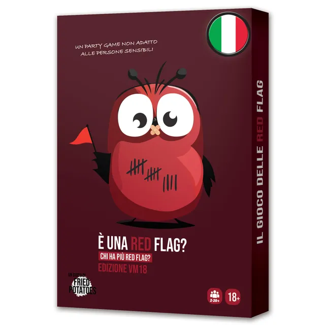 Asmodee Party Games È una Red Flag? Edizione VM18 gioco carte 18+
