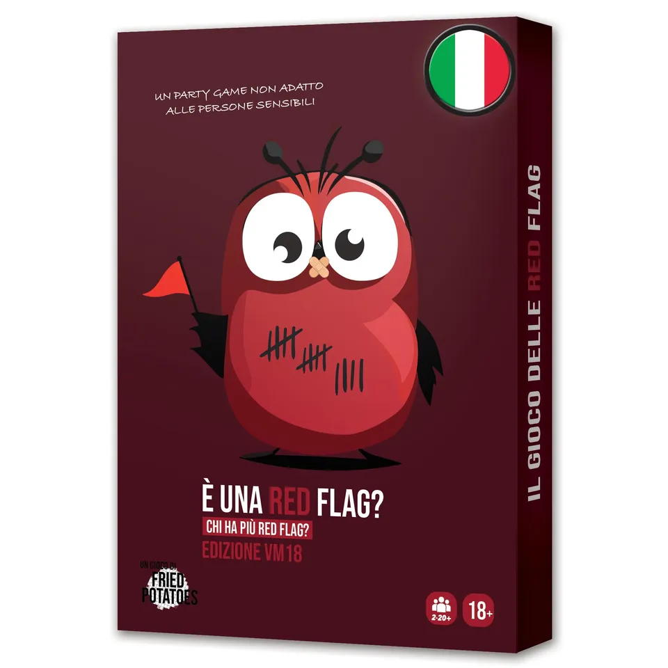 Asmodee Party Games È una Red Flag? Edizione VM18 gioco carte 18+