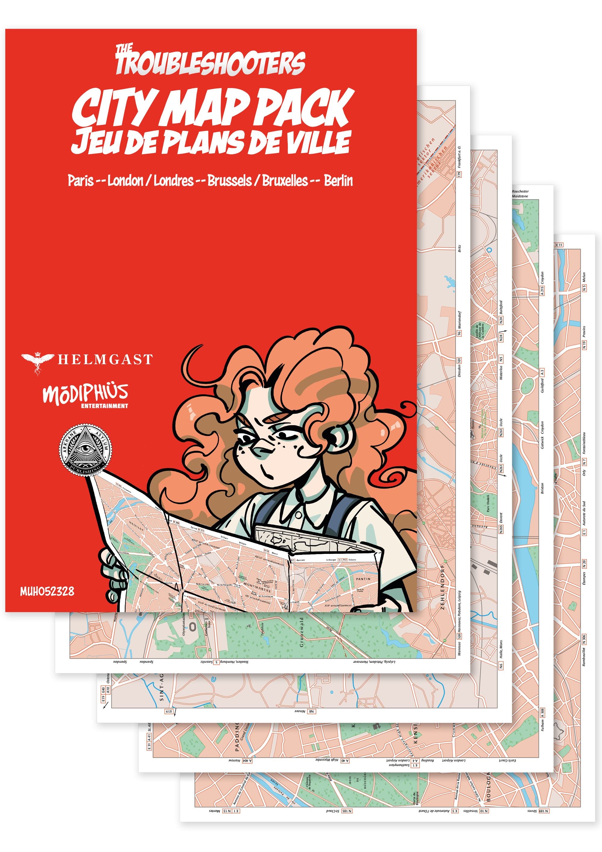 Modiphius The Troubleshooters Map Pack PDF Parigi Londra Berlino