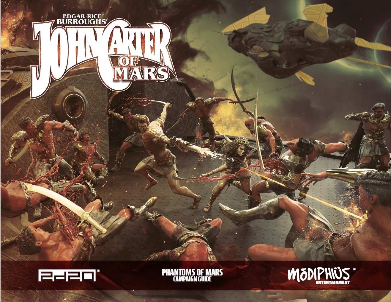Modiphius John Carter Get Started Bundle set base GDR con dadi